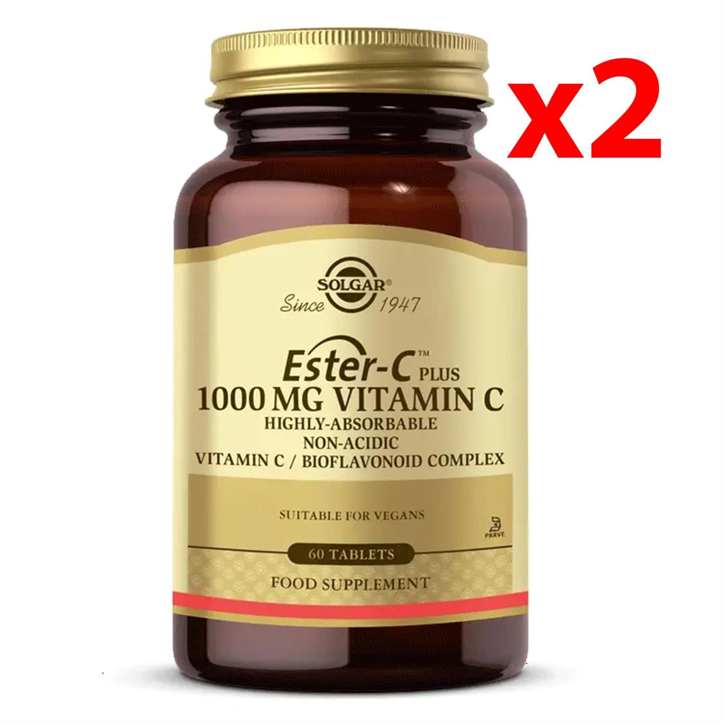 Solgar Ester-C Plus 1000 mg 60 Kapsül 2 Adet