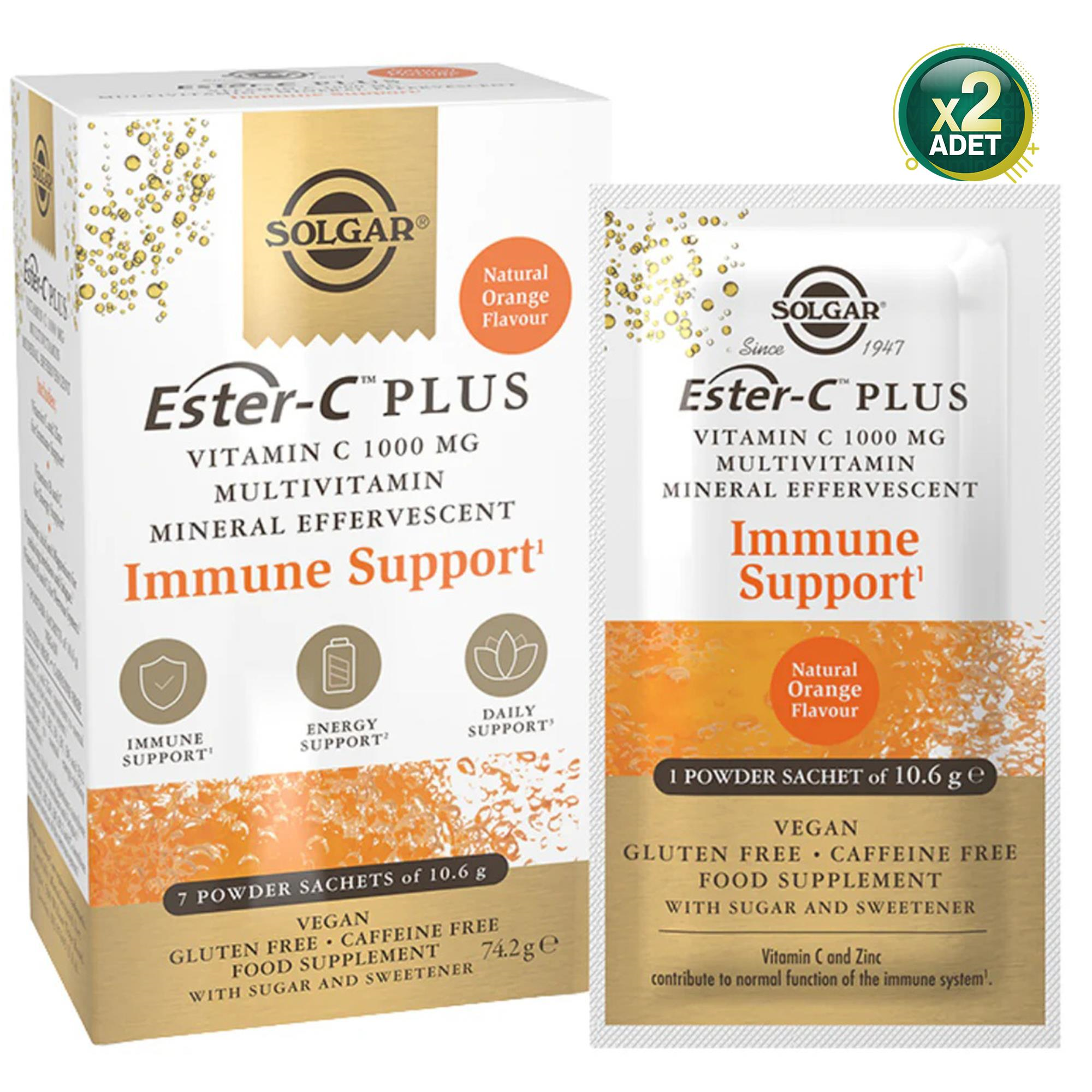 Solgar Ester-C Plus 1000 mg 7 Saşe 2 Adet