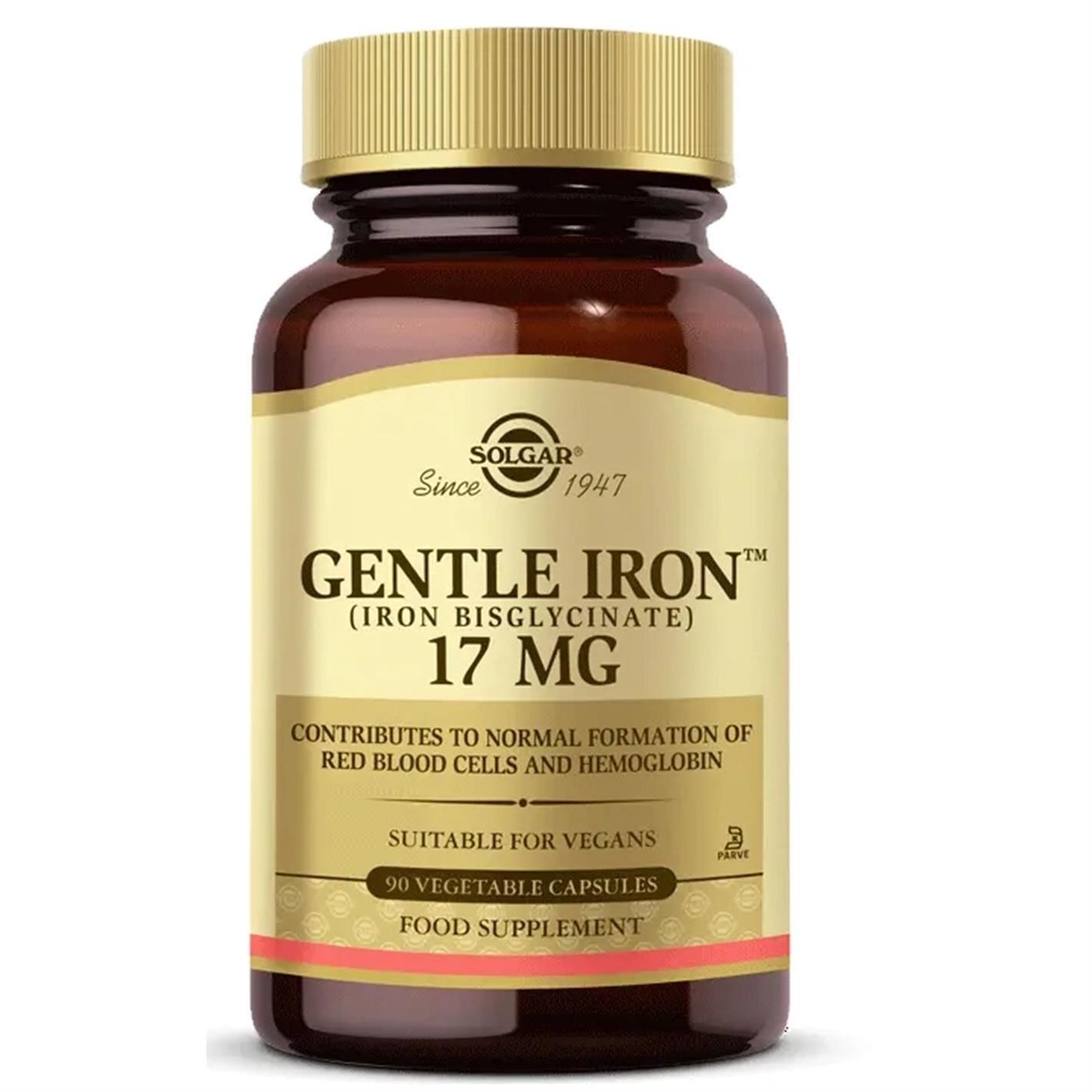 Solgar Gentle Iron 17 mg 90 Kapsül