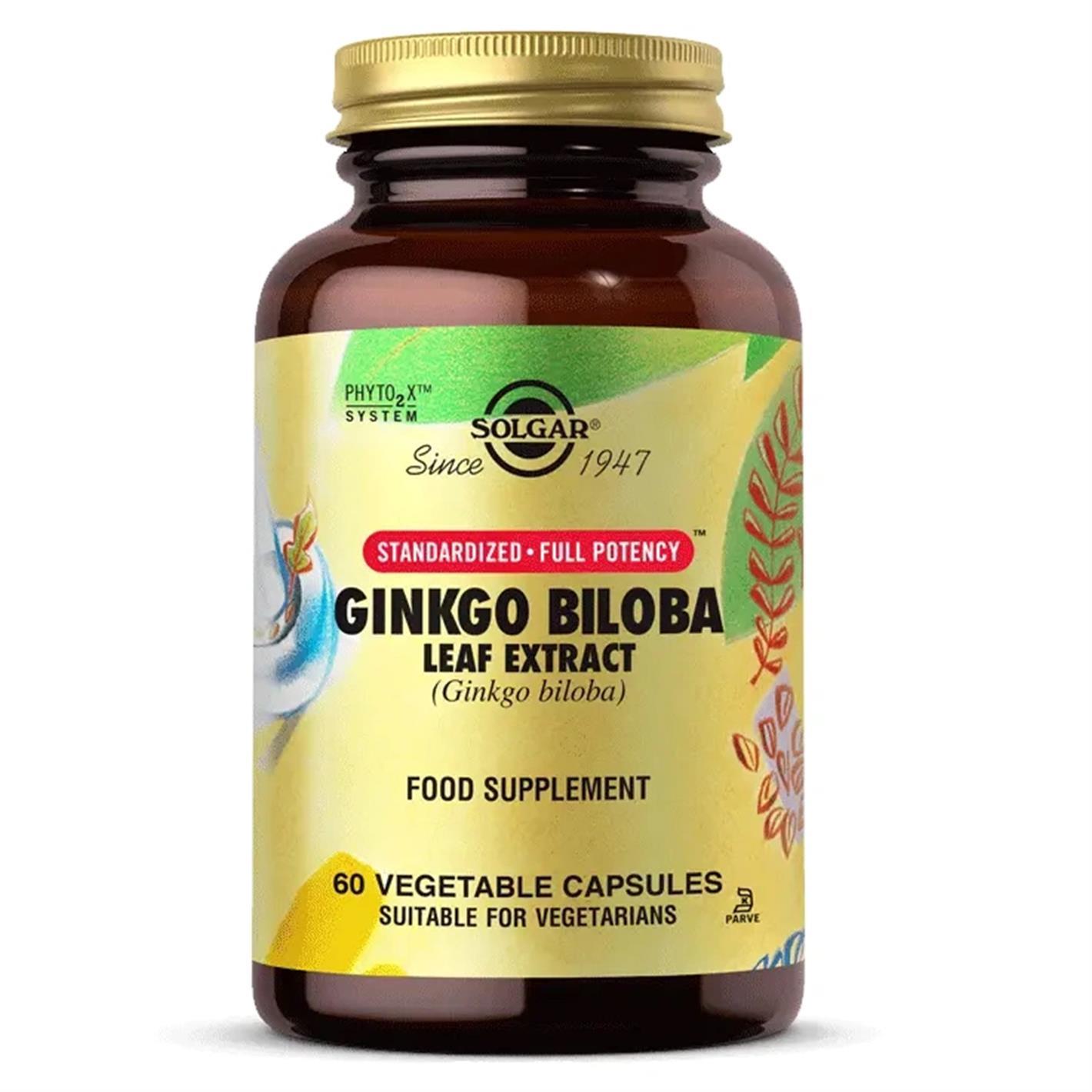 Solgar Ginkgo Biloba Leaf Extract 60 Kapsül