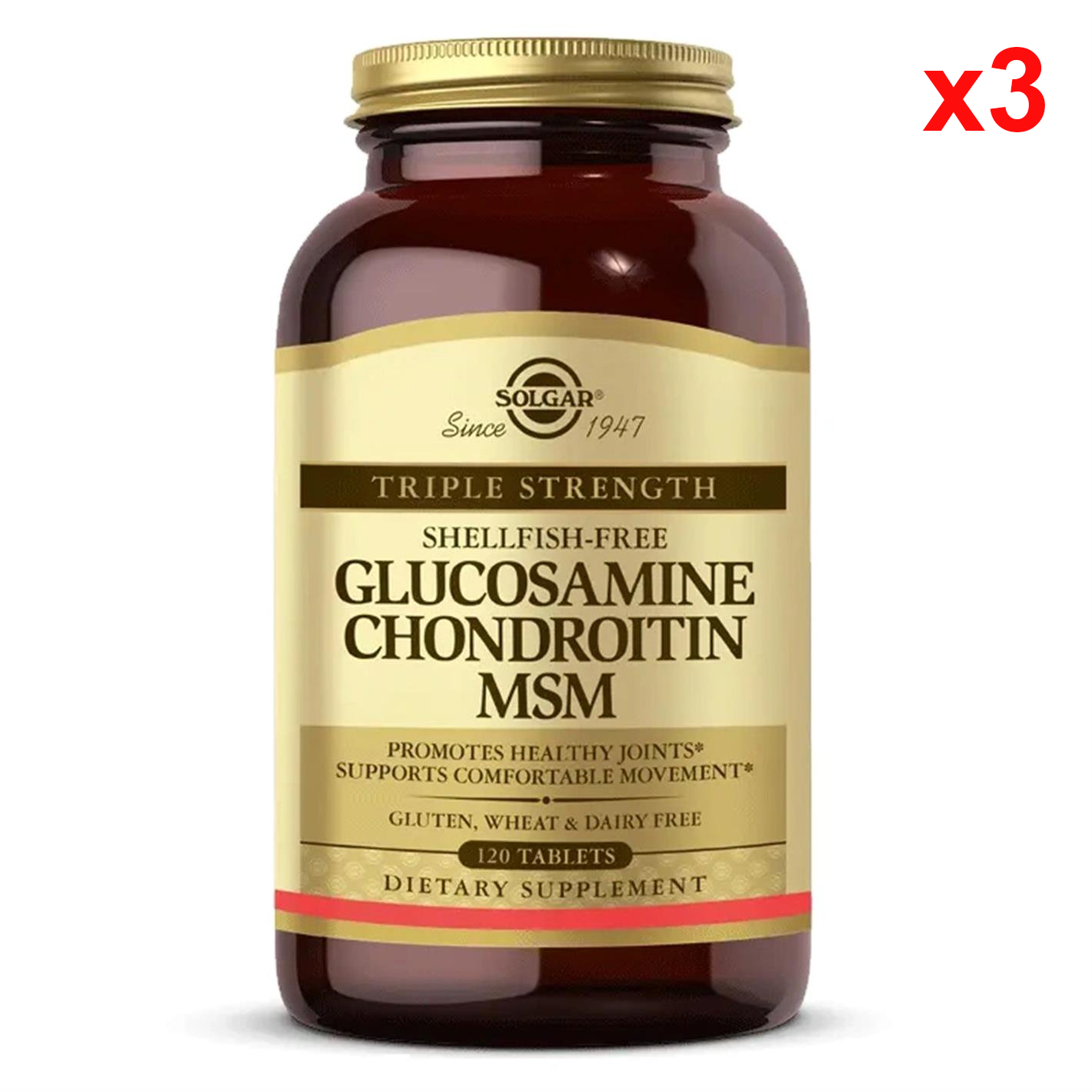 Solgar Glucosamine Chondroitin MSM 120 Tablet 3 Adet