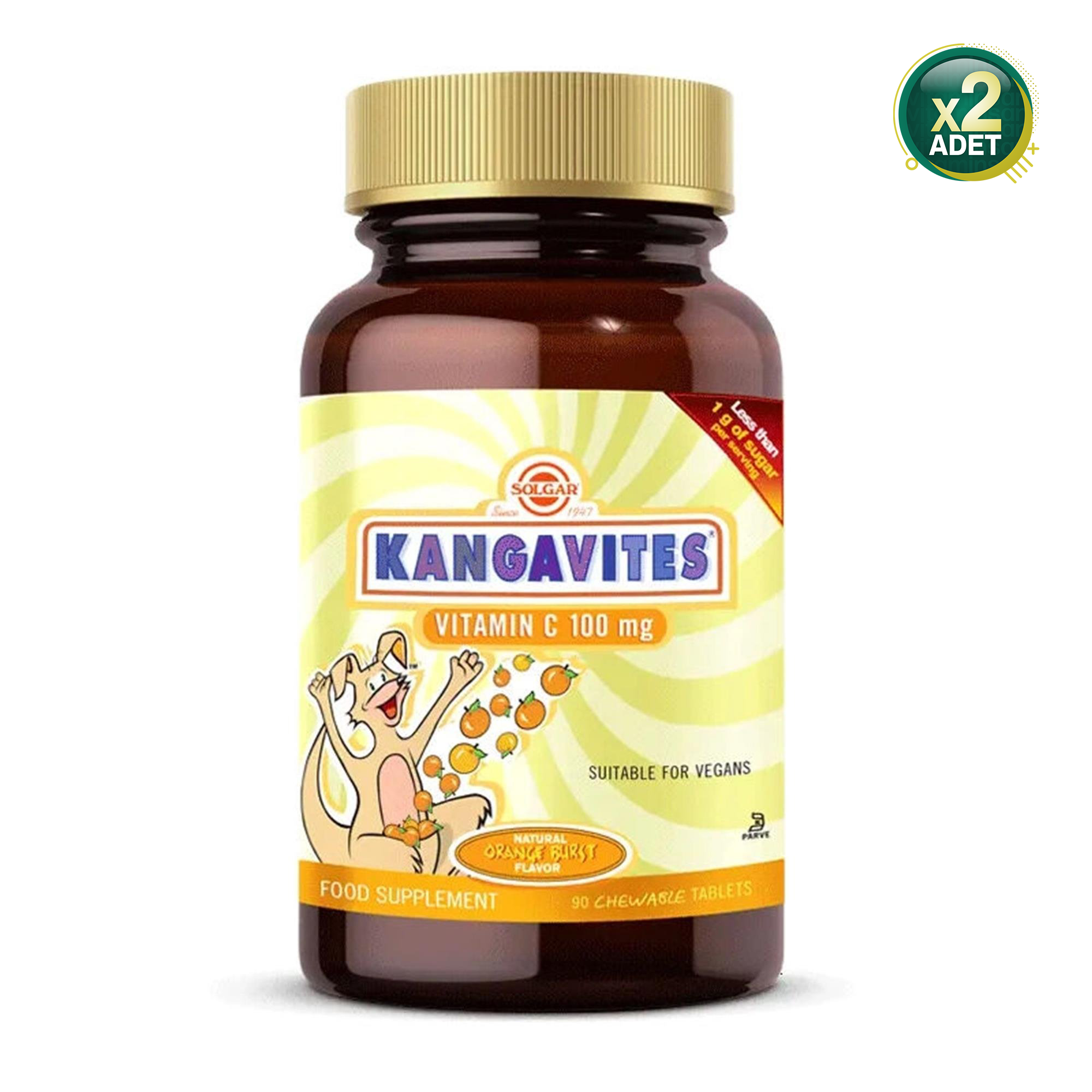 Solgar Kangavites Vitamin C 100 mg 90 Tablet 2 Adet
