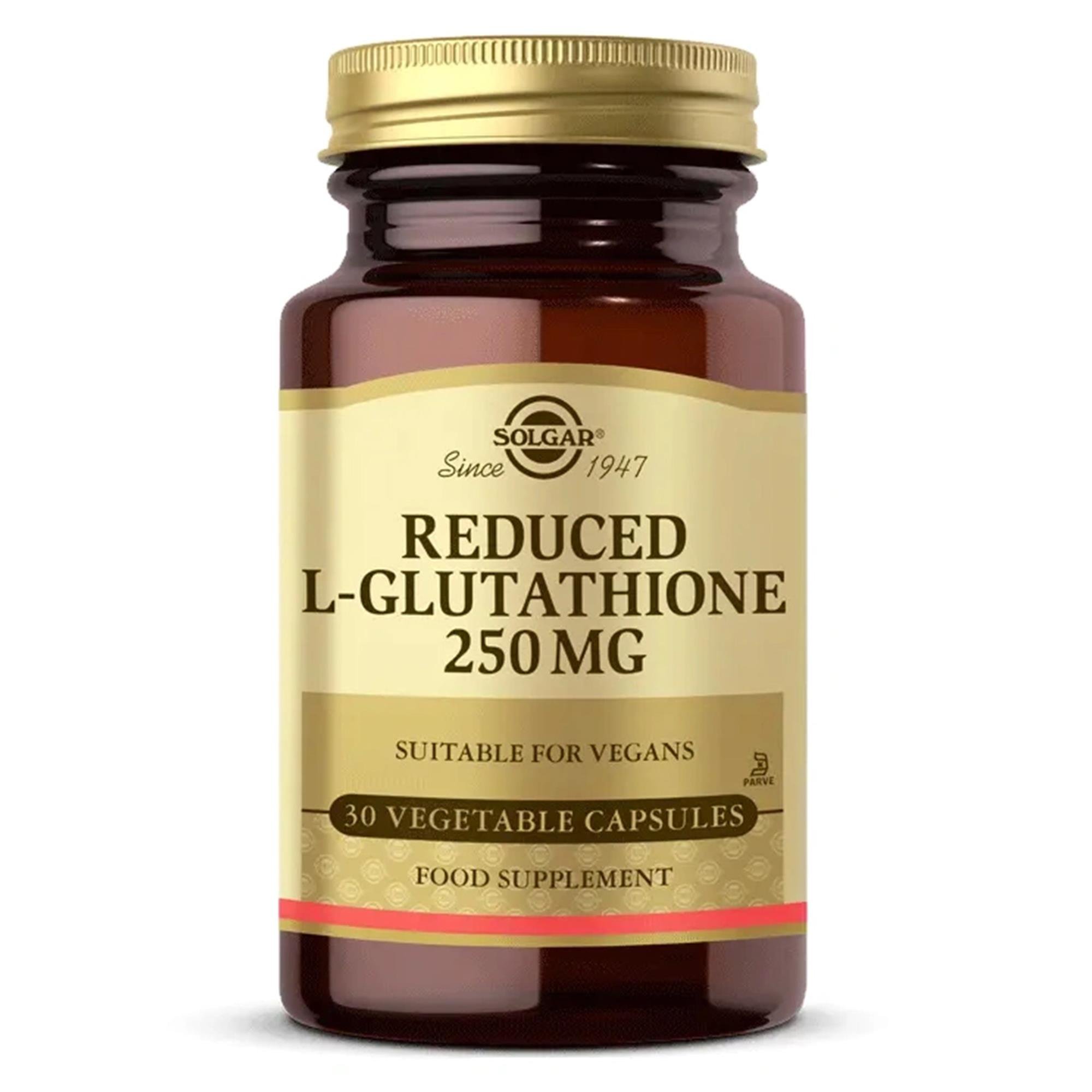 Solgar L-Glutathione 250 mg (Reduced) 30 Kapsül