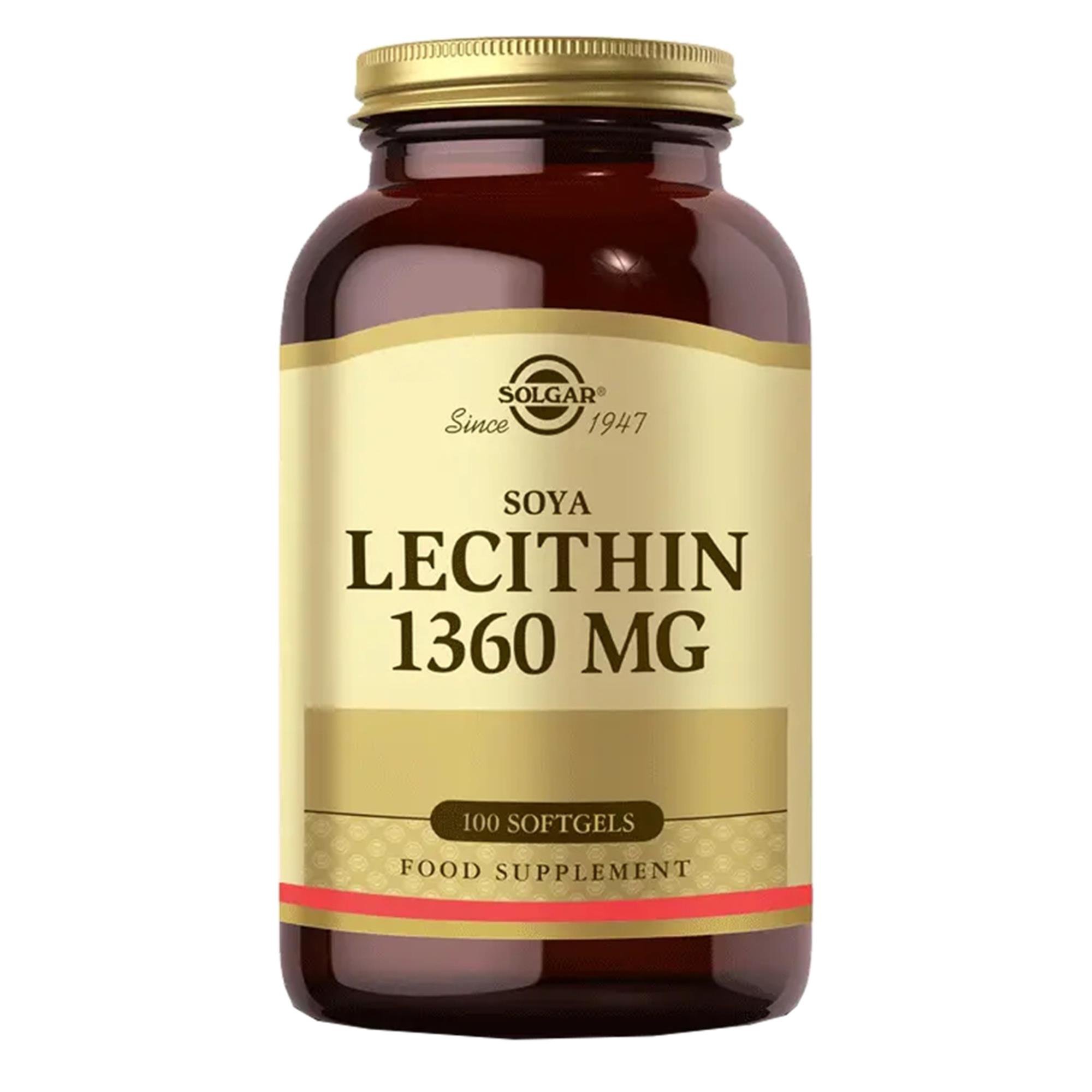 Solgar Lecithin 1360 mg 100 Yumuşak Jelatin Kapsül