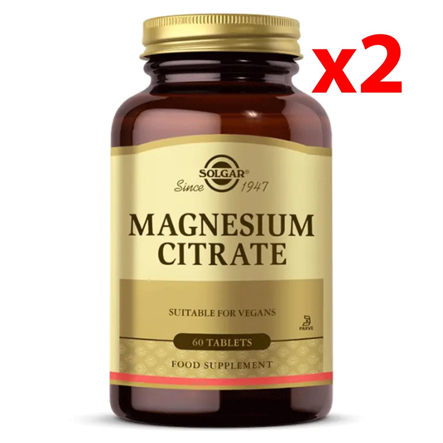 Solgar Magnesium Citrate 200 mg 60 Tablet 2 Adet