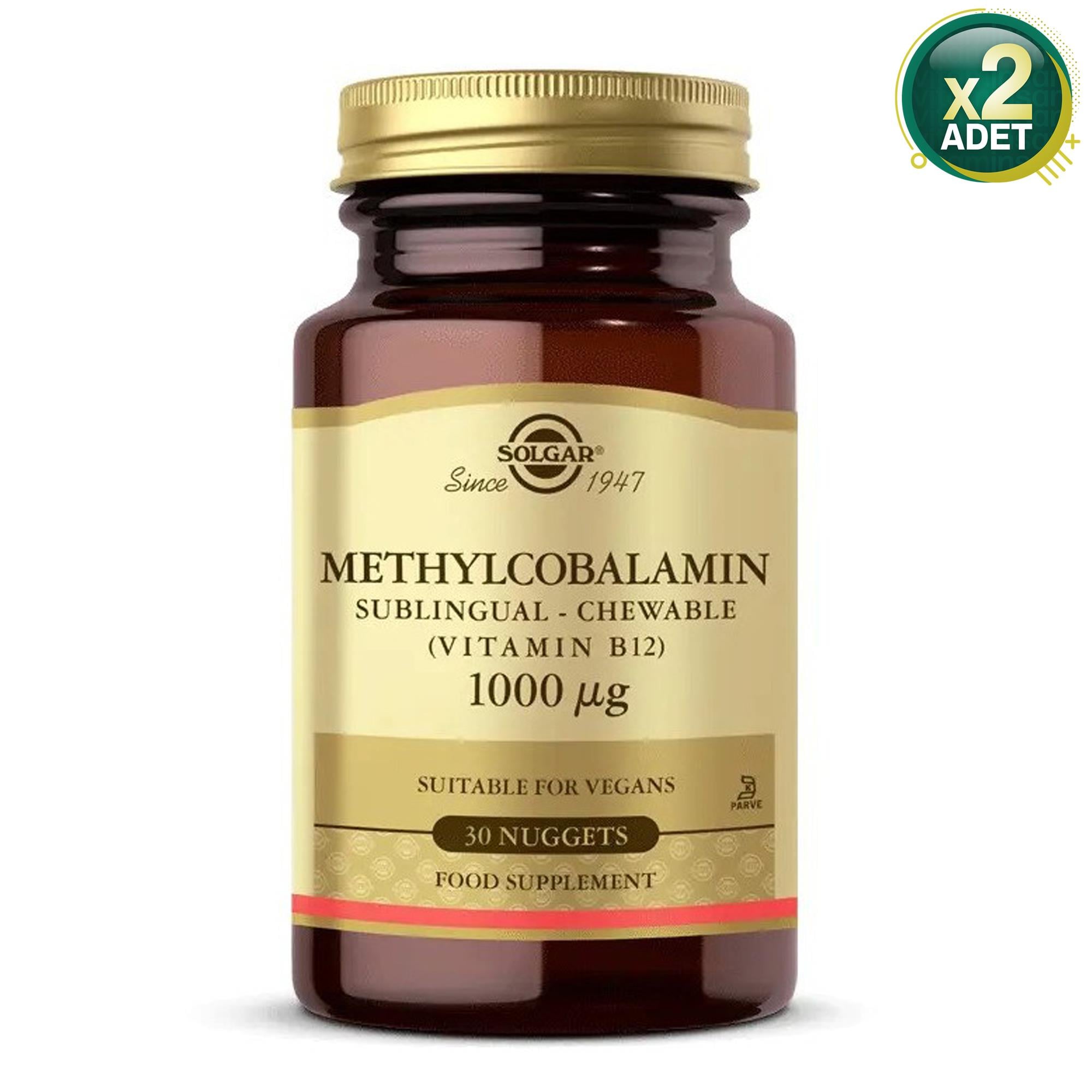 Solgar Methylcobalamin B12 30 Tablet 2'li