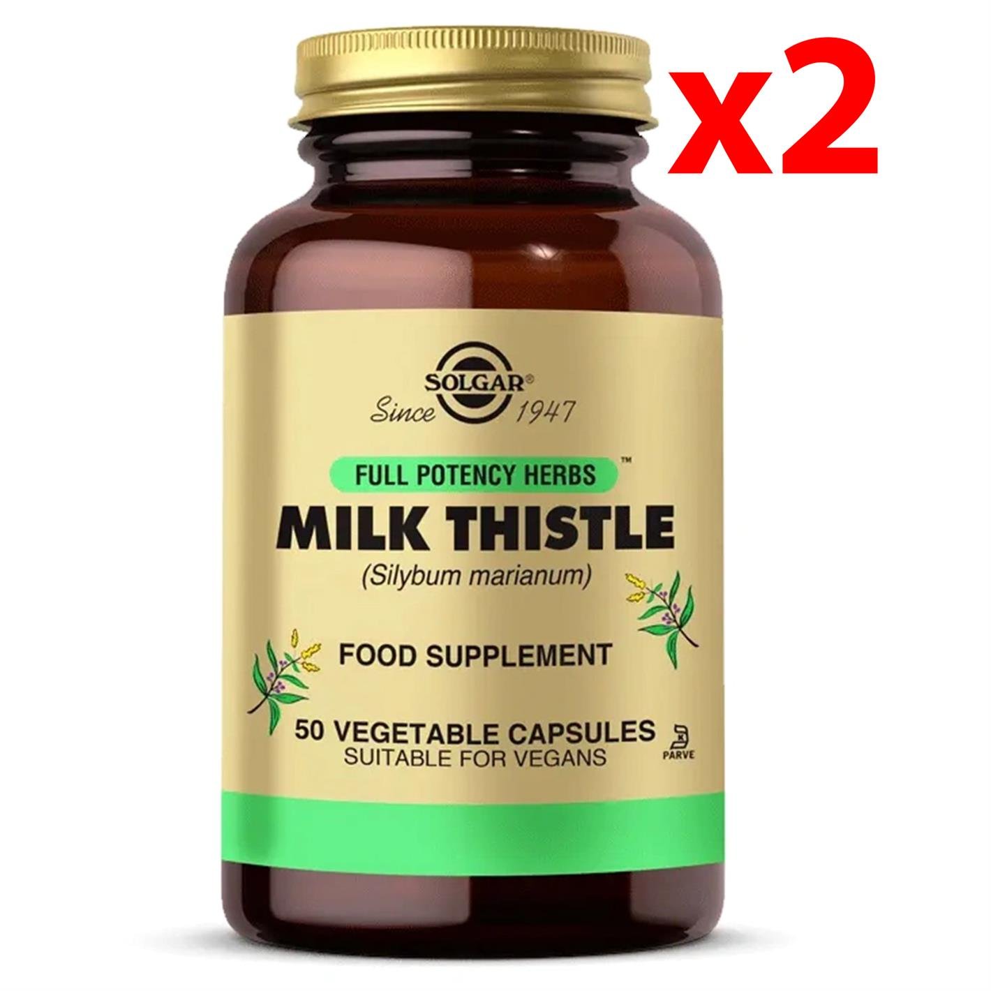 Solgar Milk Thistle 50 Kapsül 2 Adet