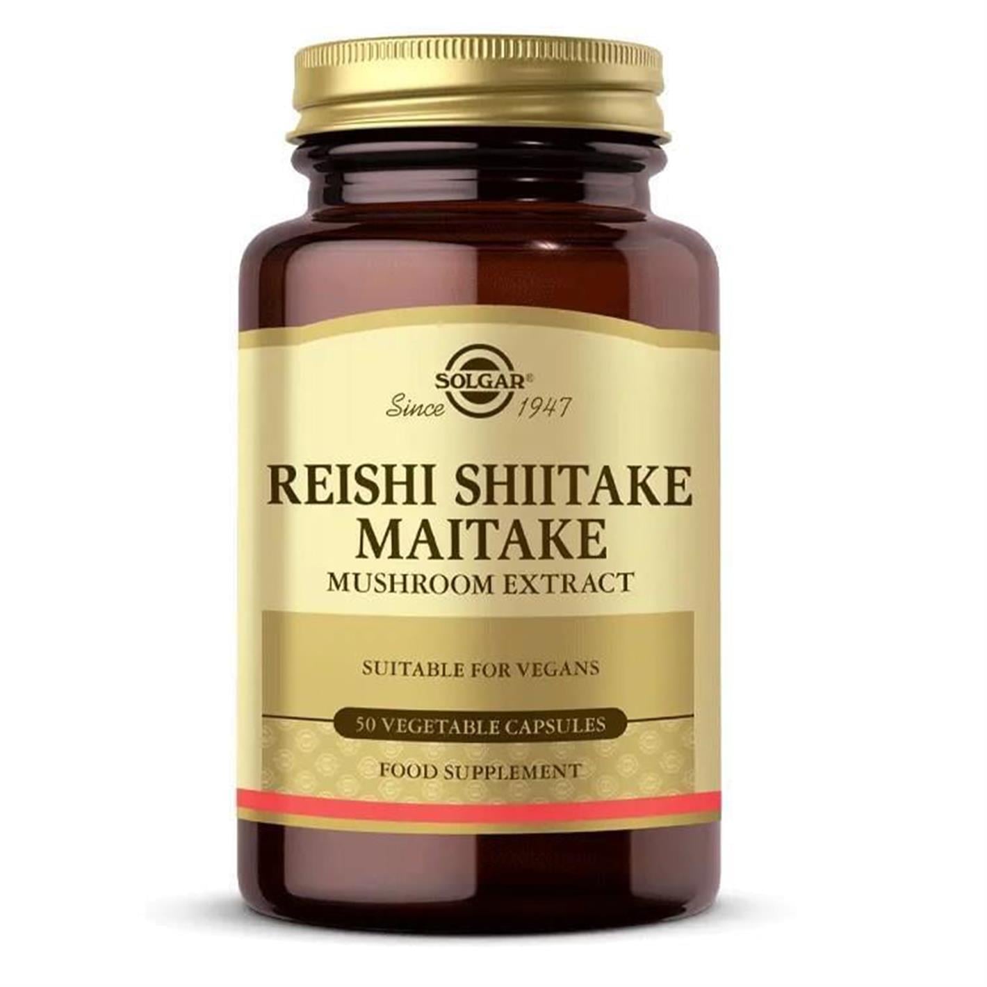 Solgar Reishi Shiitake Maitake Mushroom Extract 50 Kapsül