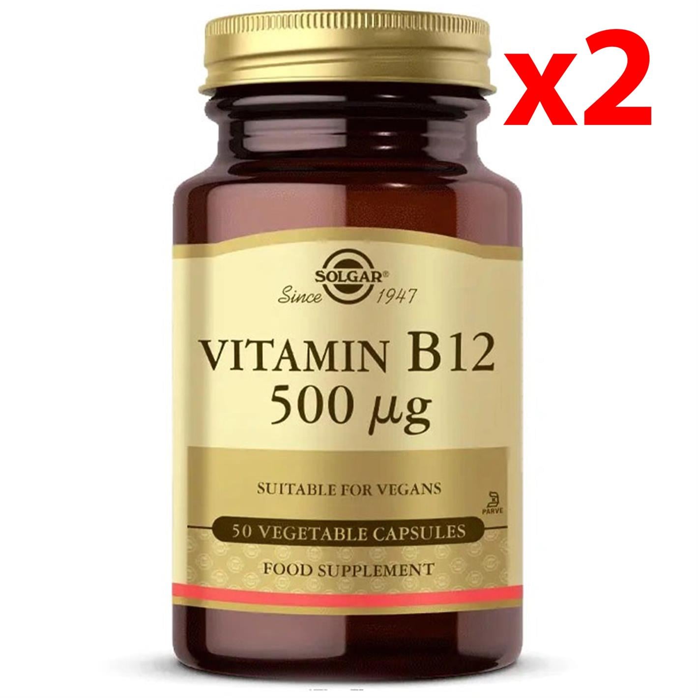 Solgar Vitamin B12 1000mcg 100 Kapsül 2 Adet