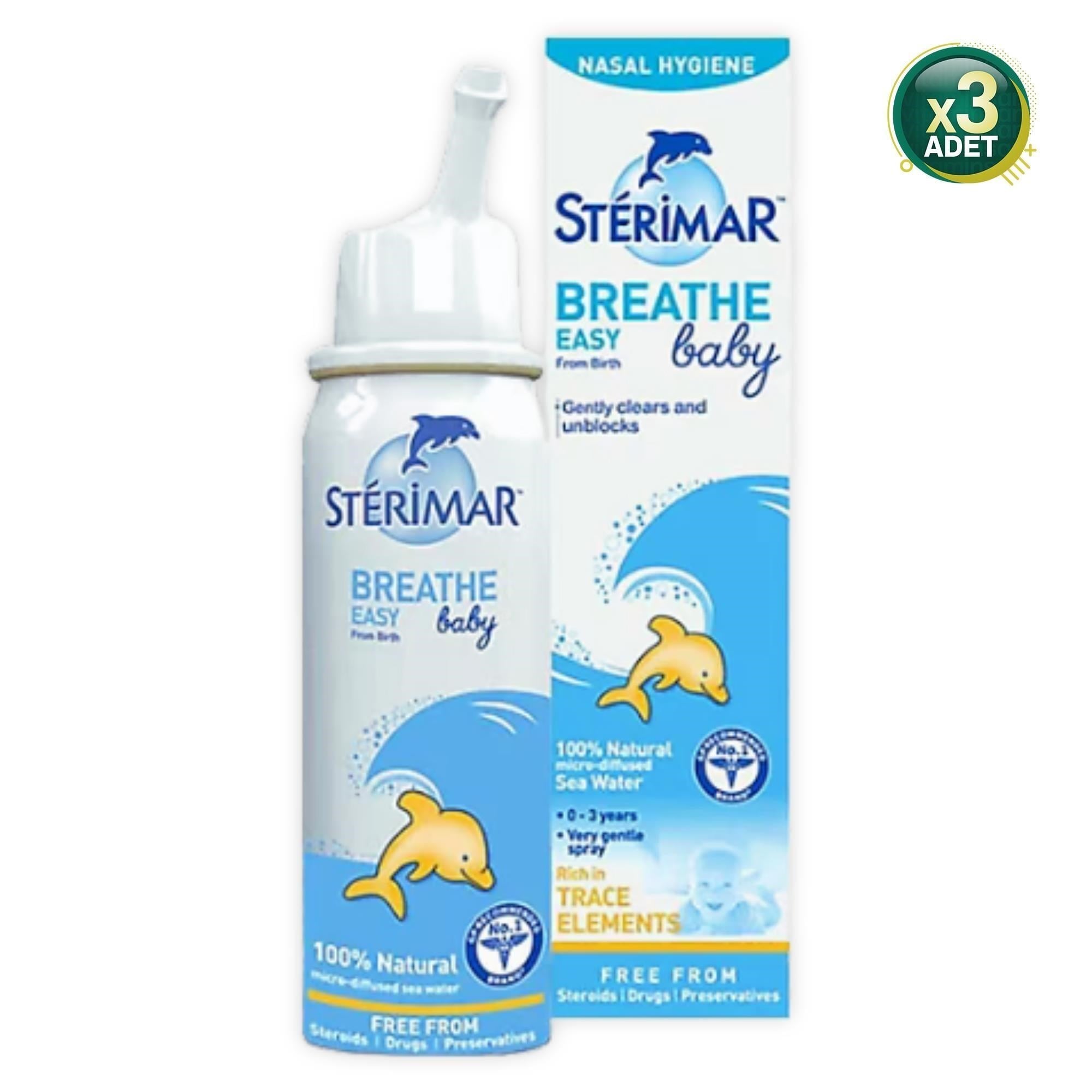Sterimar Baby Deniz Suyu Burun Spreyi 100 ml 3 Adet