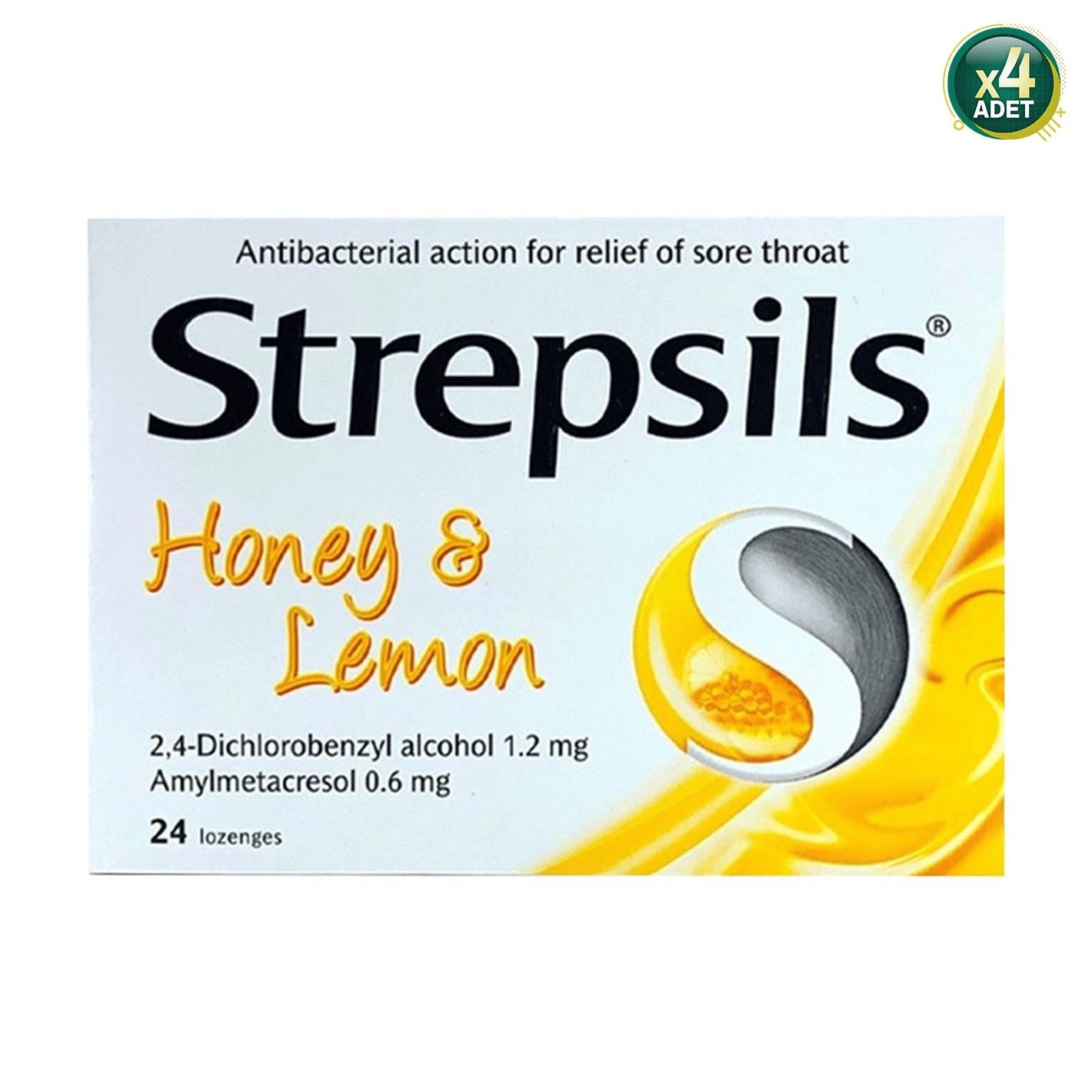Strepsils Bal & Limon 24 Pastil 4 Adet