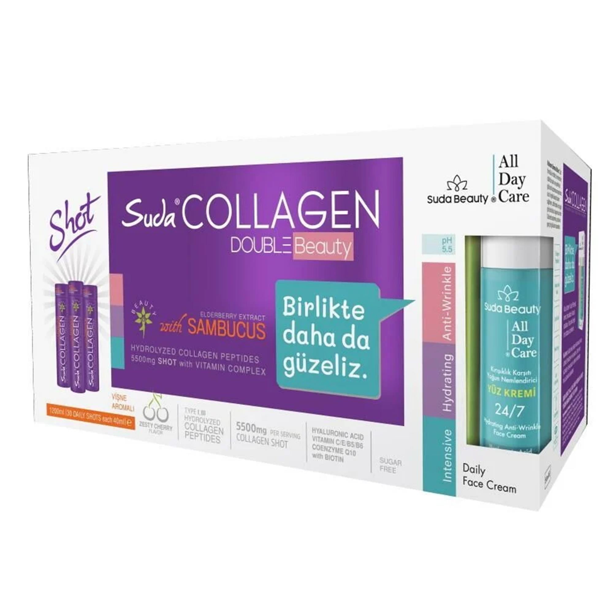Suda Collagen Double Beauty Sambucus Flavour 30x40ml