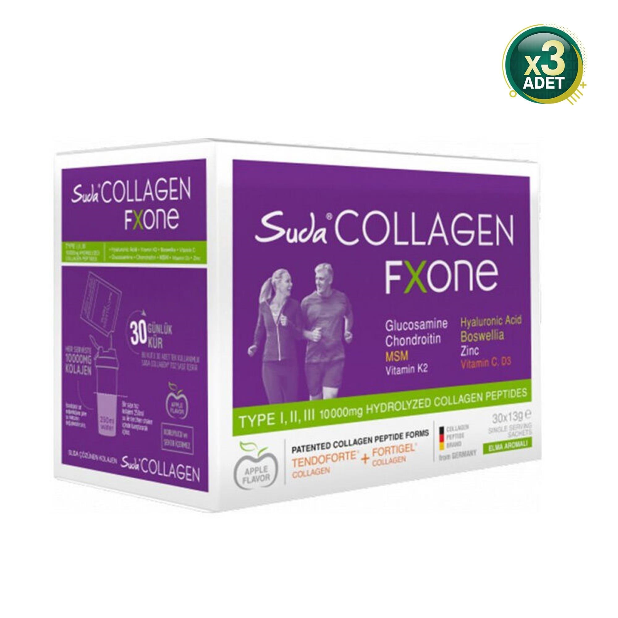 Suda Collagen Fxone 13 gr 30 Saşe 3 Adet