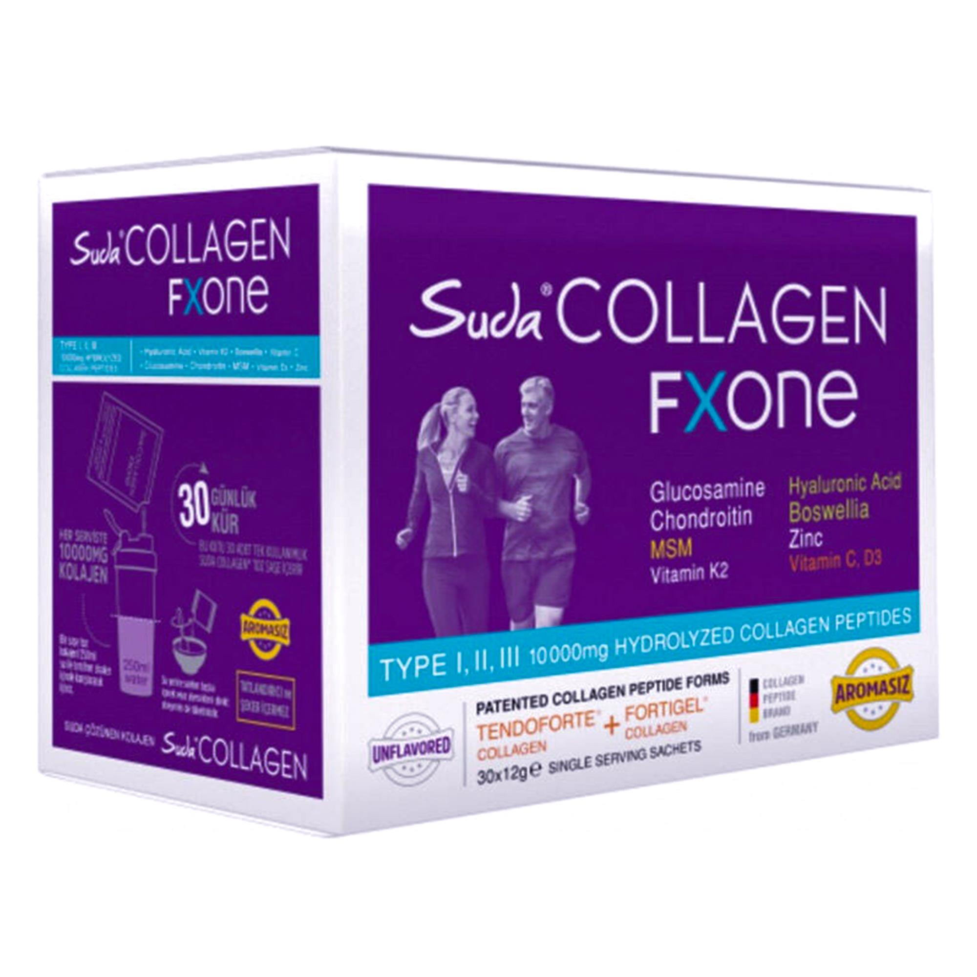 Suda Collagen Fxone Aromasız Takviye Edici Gıda 30 x 12 gr