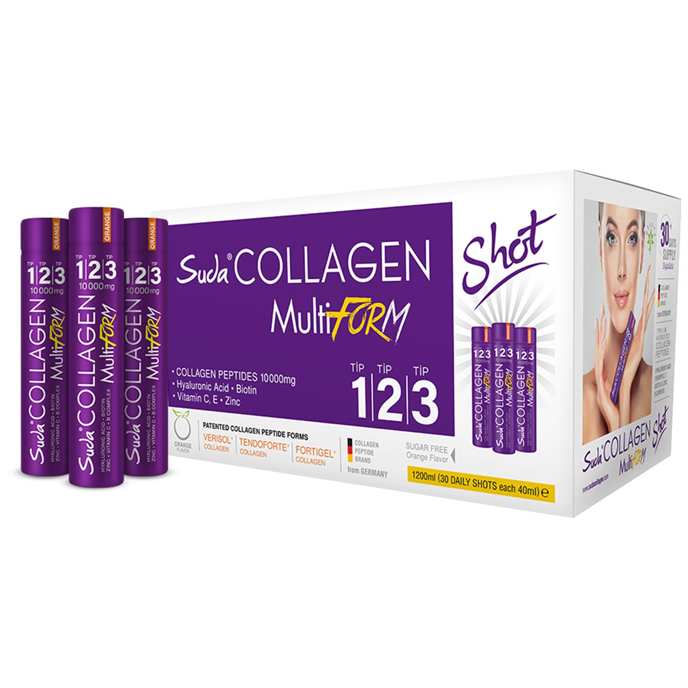 Suda Collagen Multiform Portakallı 1 2 3 1200 ml 30X40