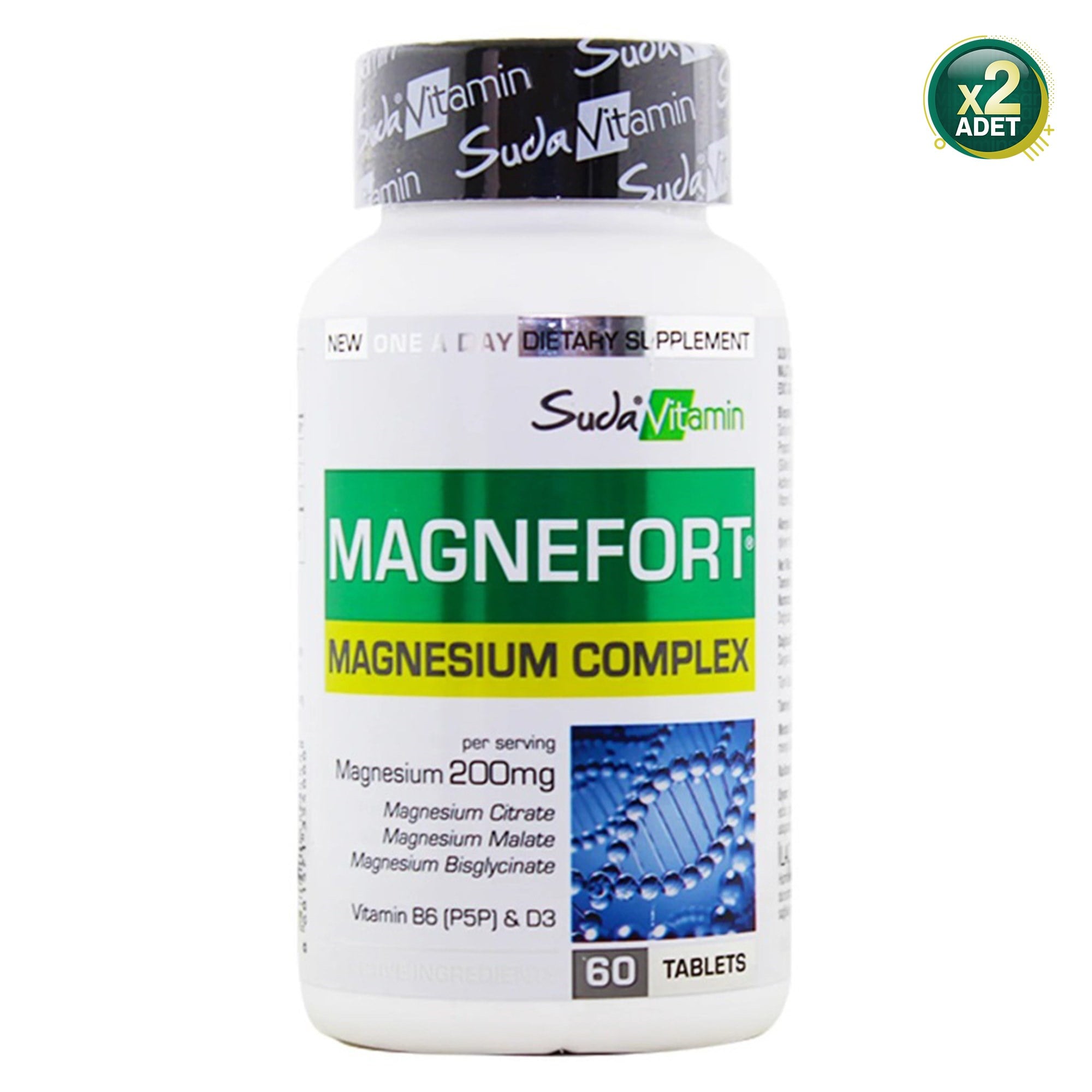 Suda Vitamin Multi Form Magnesium Complex 60 Tablet 2 'li Paket
