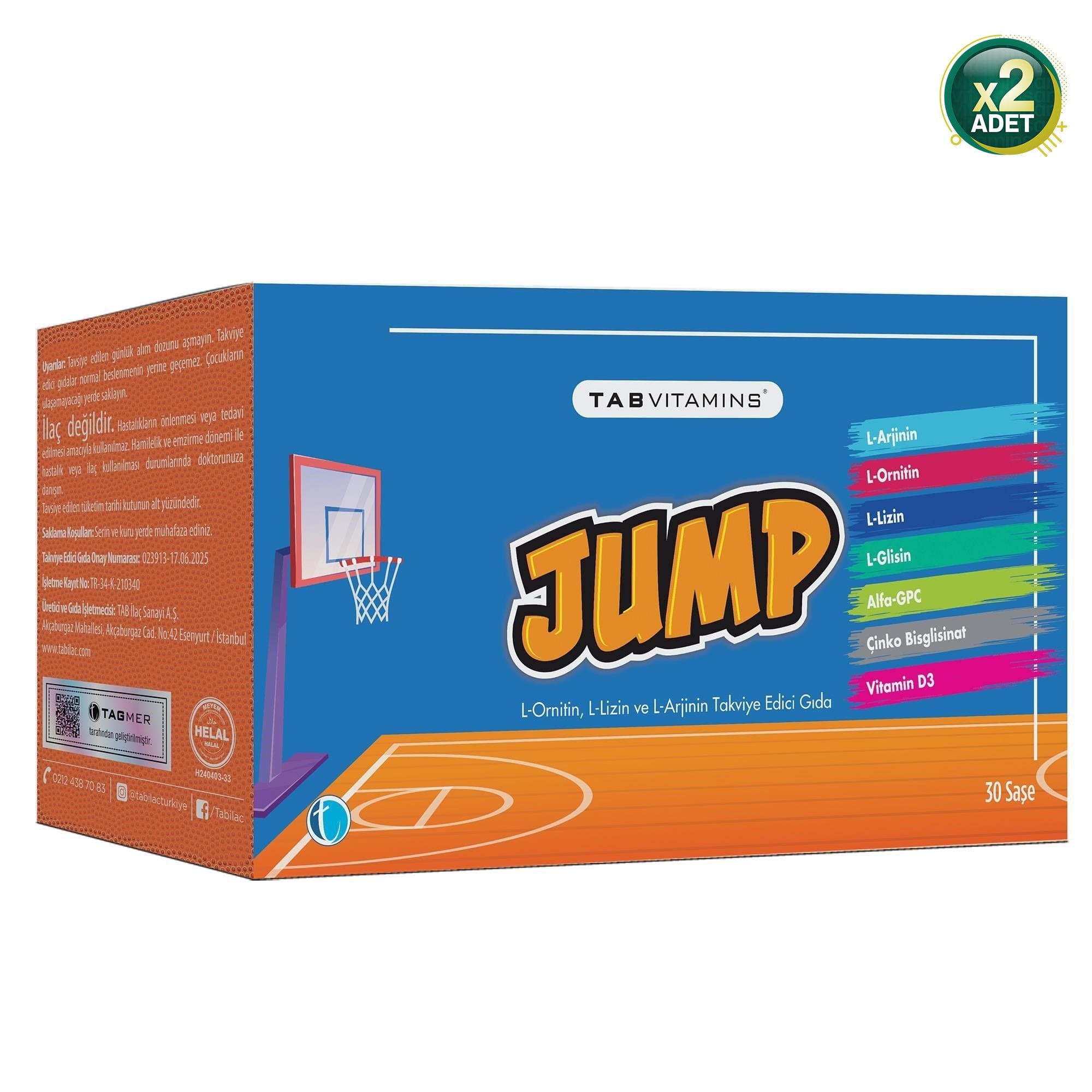 Tab Vitamins Jump 30 Şase 2 Adet