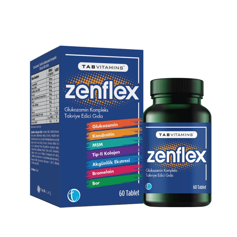 Tabvitamins Zenflex Glukozamin Kompleks 60 Tablet