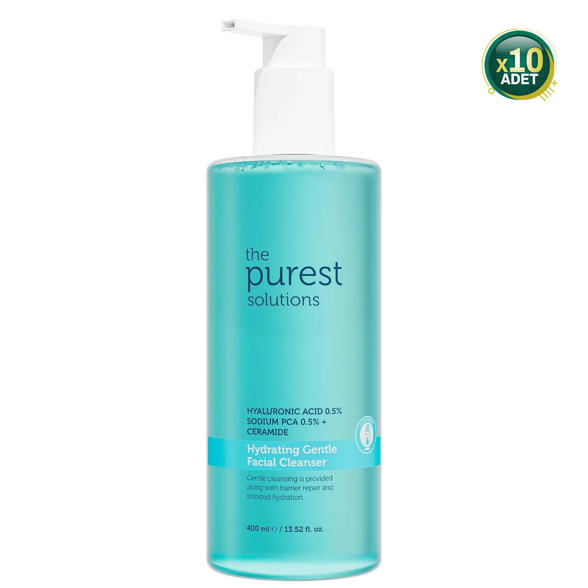 The Purest Solutions Hydrating Gentle Yüz Temizleme Jeli 400 ml 10 Adet