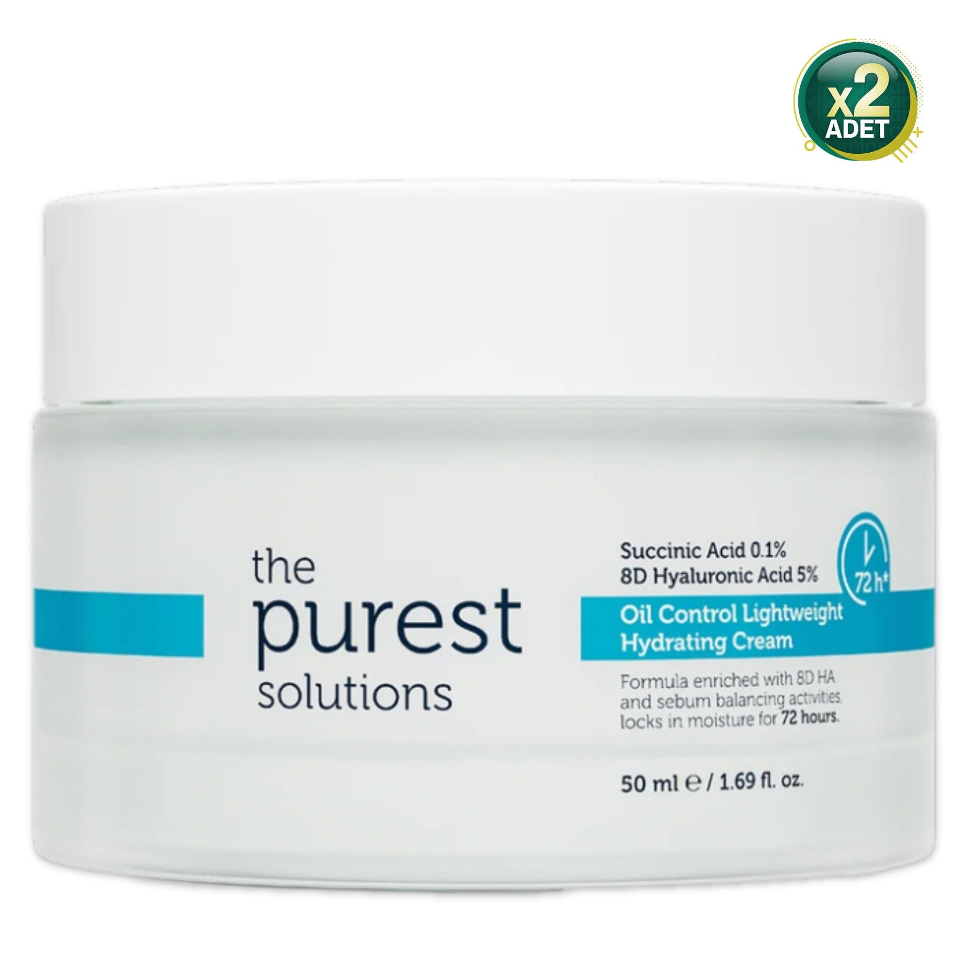 The Purest Solutions Oil Control Lighyweight Hydrating Cream 50 ml 2 Adet