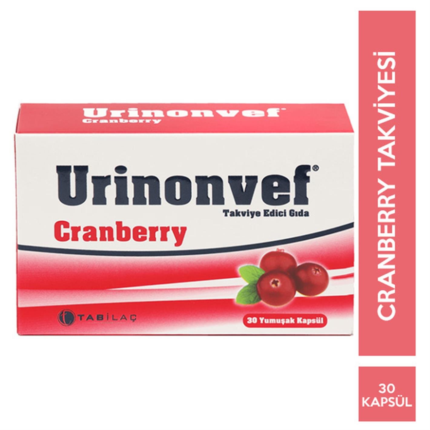 Urinonvef 30 Kapsül Gıda Takviyesi