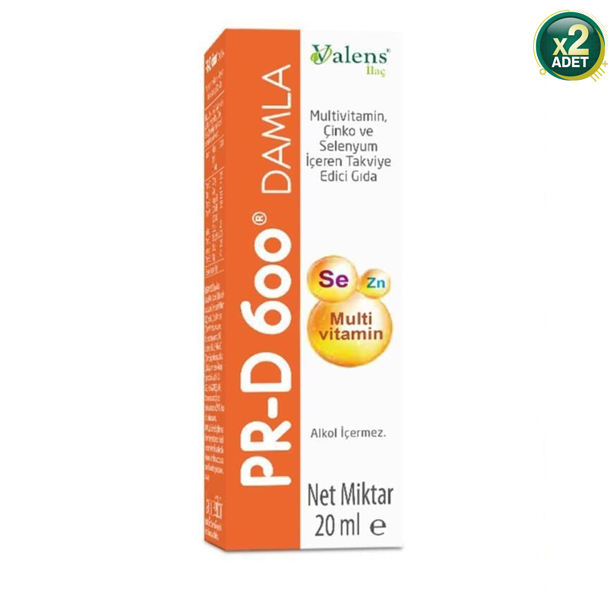 Valens PR-D 600 20 ml Damla 2 Paket