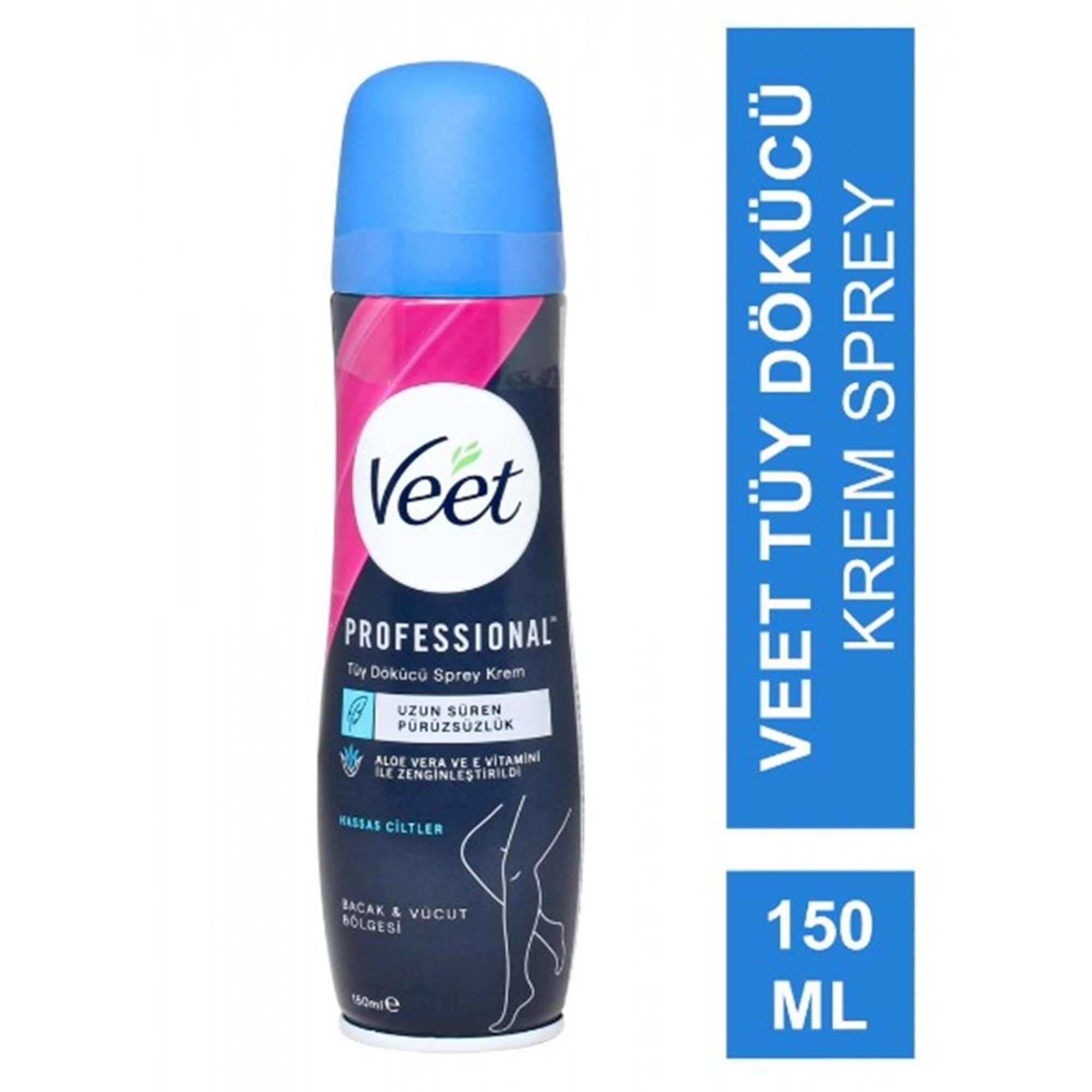 Veet Professional Tüy Dökücü Sprey Krem Hassas Ciltler için 150ml