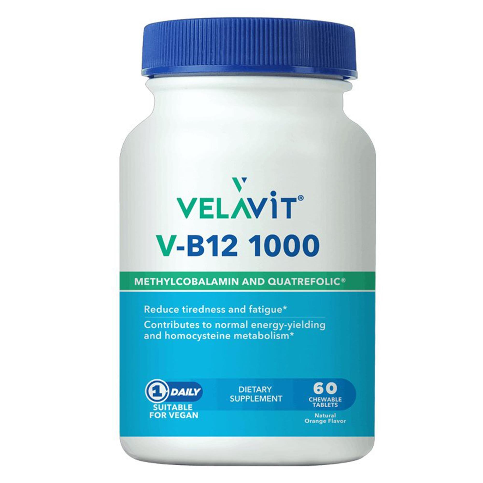 Velavit V-B12 1000 Takviye edici Gıda 60 Tablet