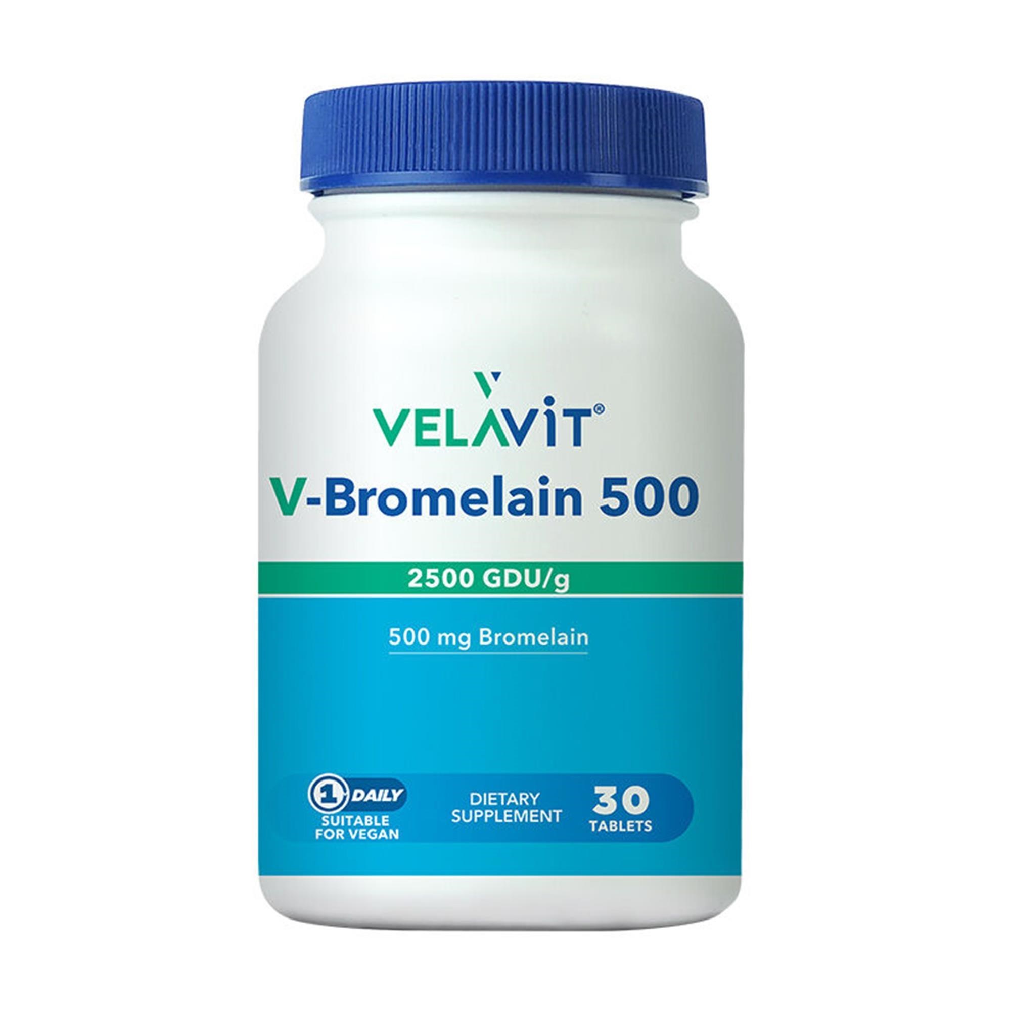 Velavit V-Bromelain 500 mg 30 Tablet
