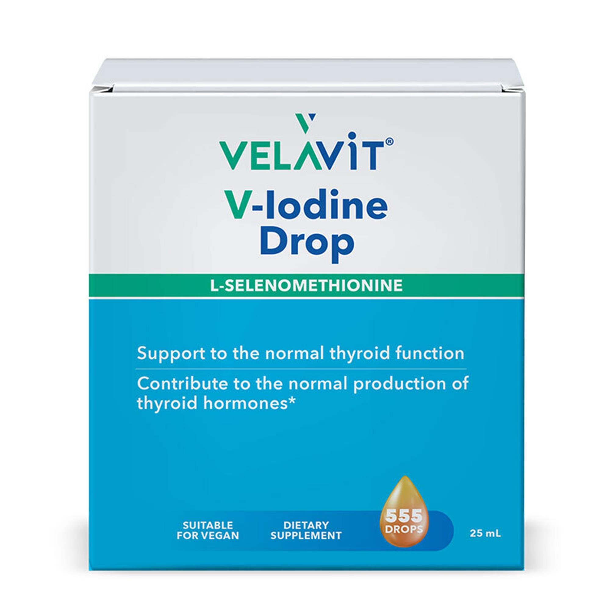 Velavit V-lodine Drop İyot ve Selenyum İçeren Takviye Edici Gıda 25 ml
