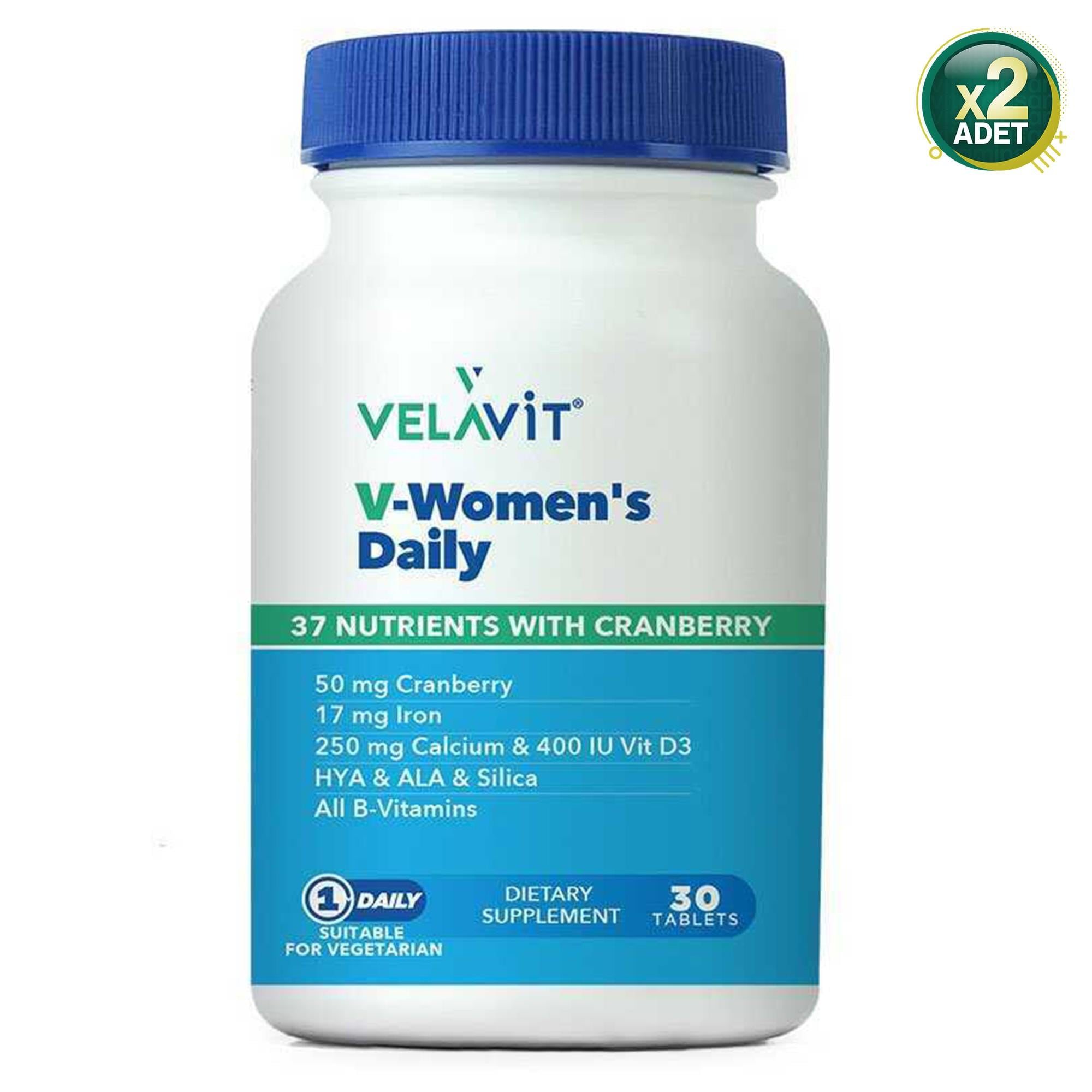 Velavit V-Womens Daily 30 Tablet 2 Adet