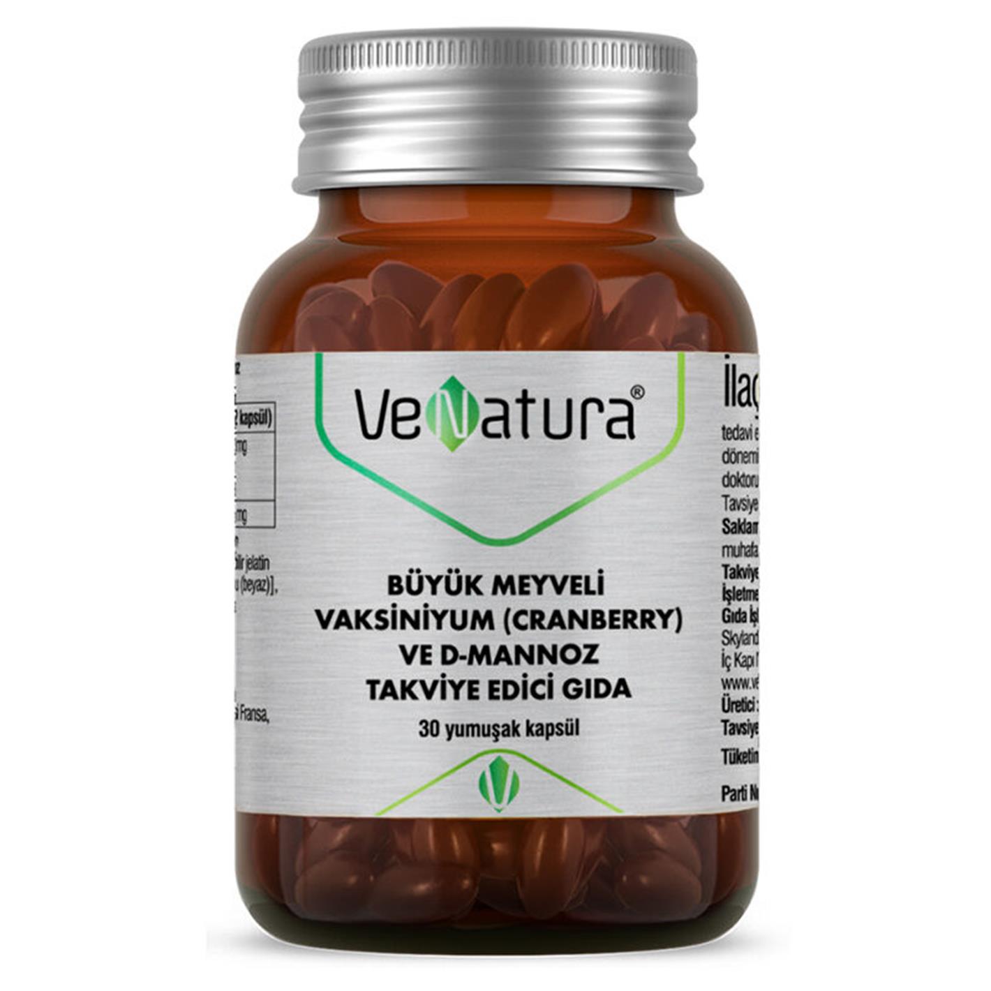 Venatura Cranberry ve D-Mannoz 30 Kapsül