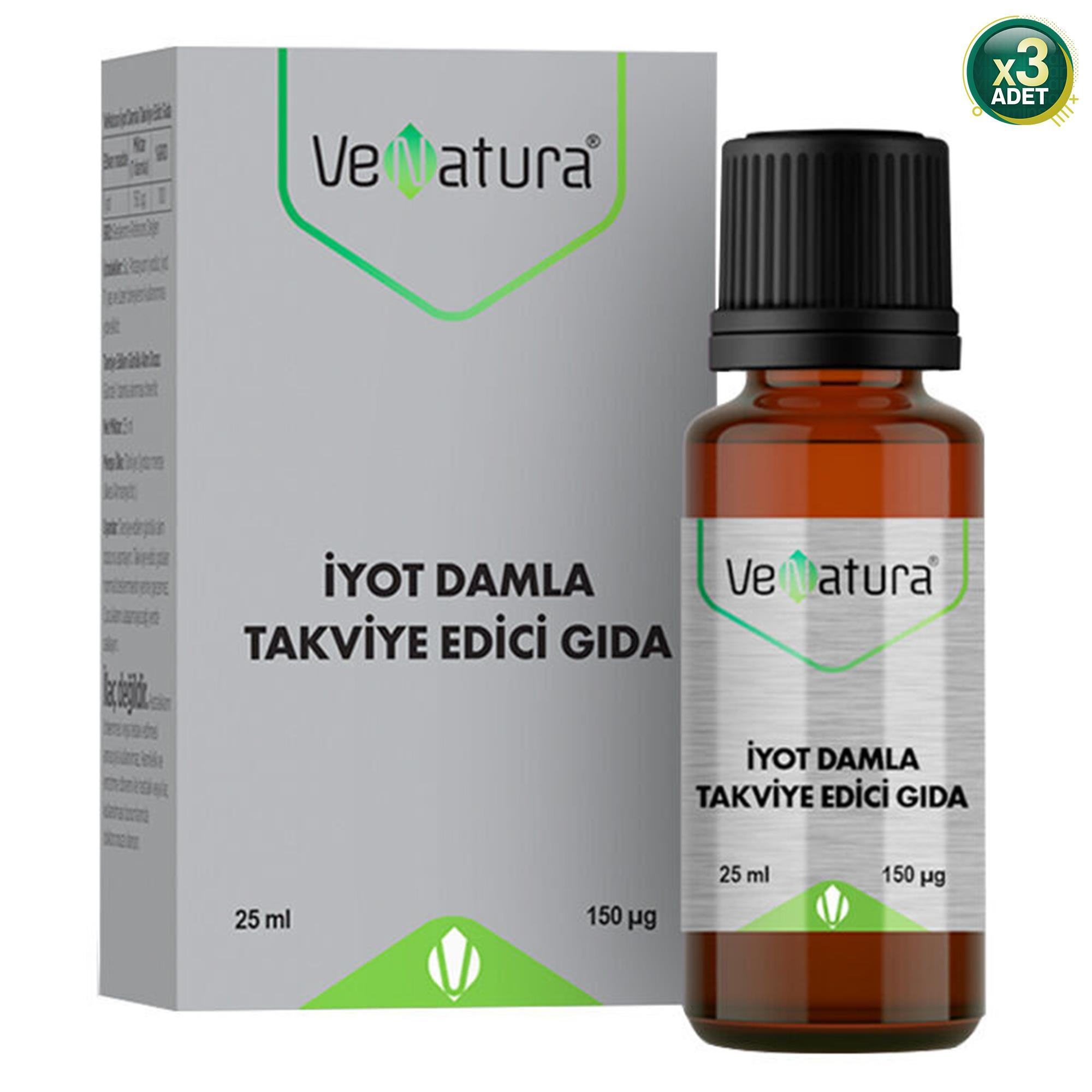 Venatura İyot Damla 25 ml 3 Adet