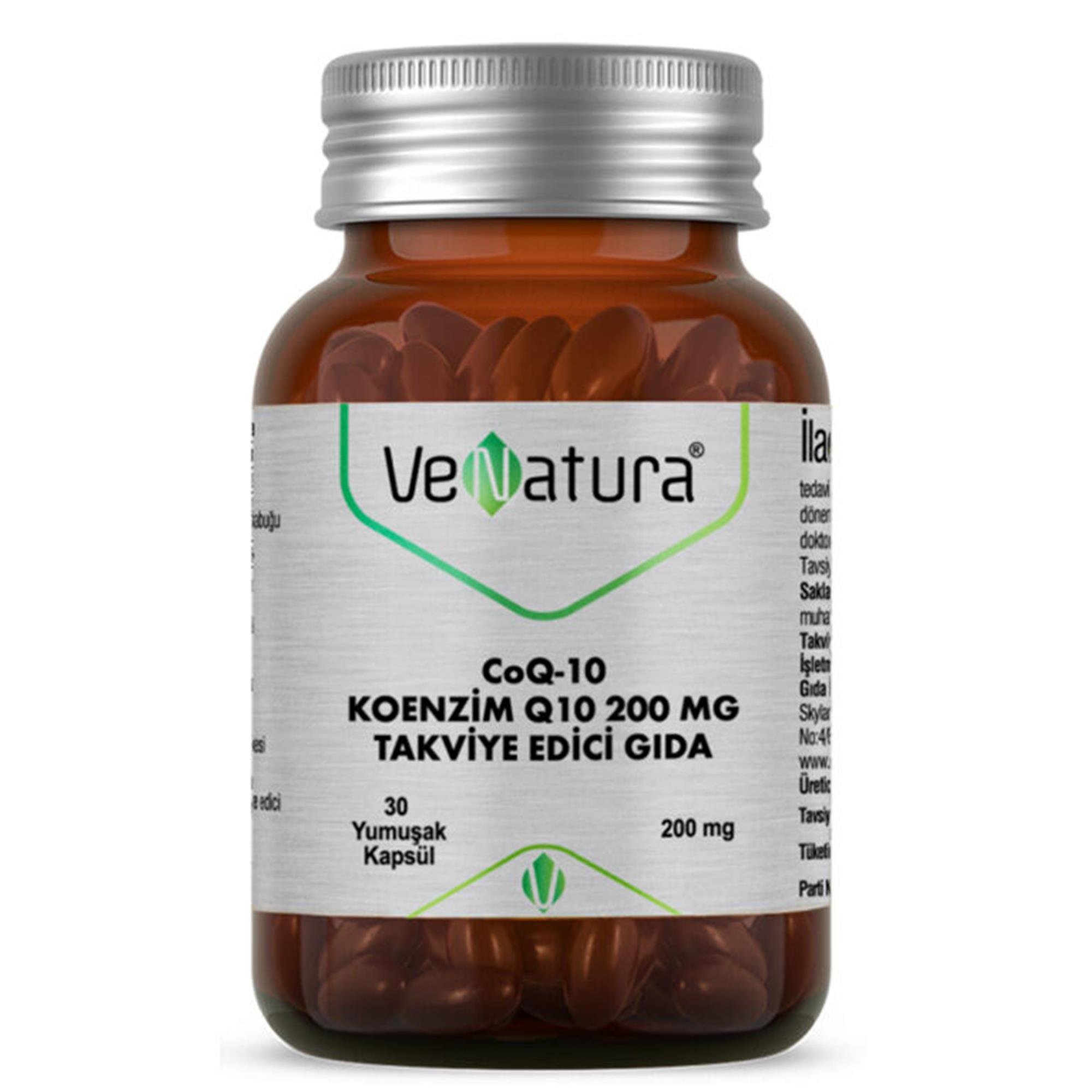 Venatura Koenzim Q10 200 mg 30 Yumuşak Kapsül