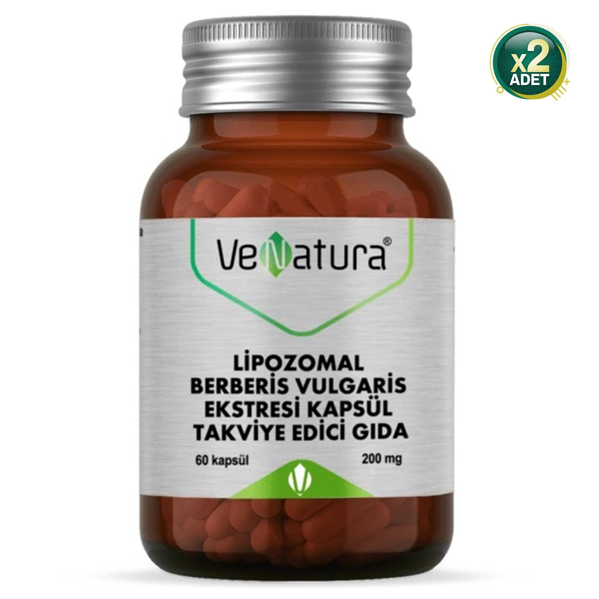Venatura Lipozomal Berberis Vulgaris Ekstresi 60 Kapsül 2 Adet