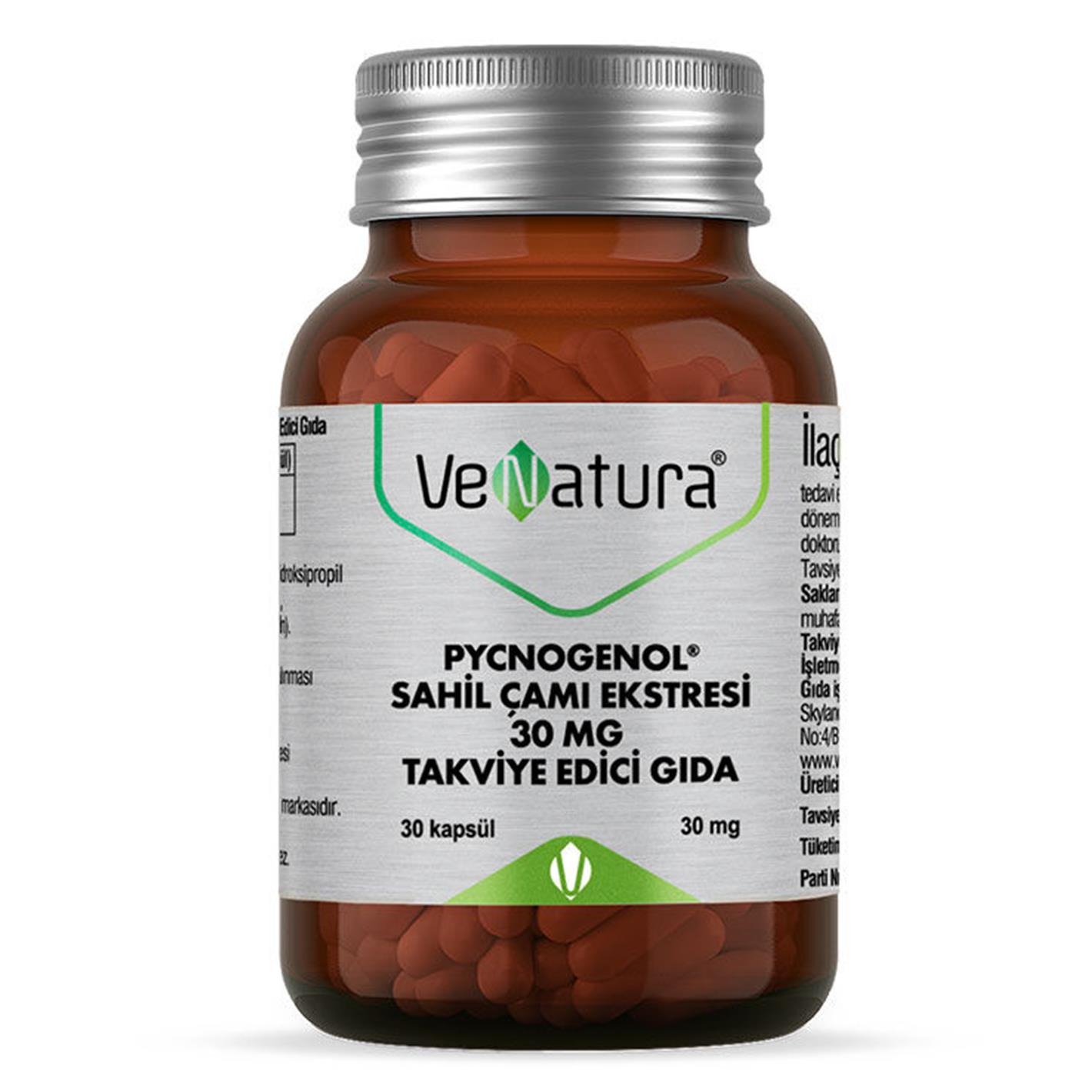 Venatura Pycnogenol Sahil Çamı Ekstresi 30 mg 30 Kapsül