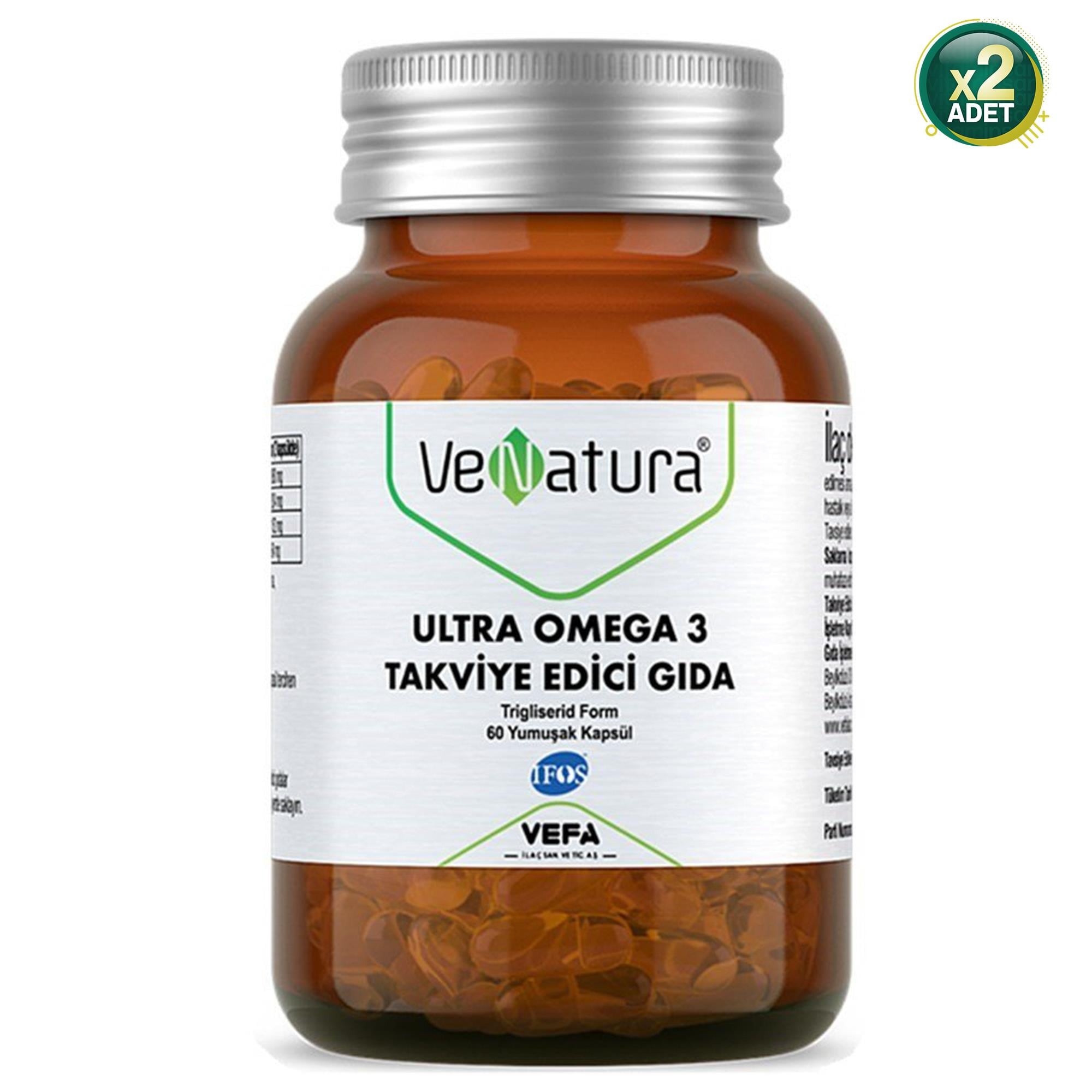 Venatura Ultra Omega 3 60 Kapsül 2 Adet