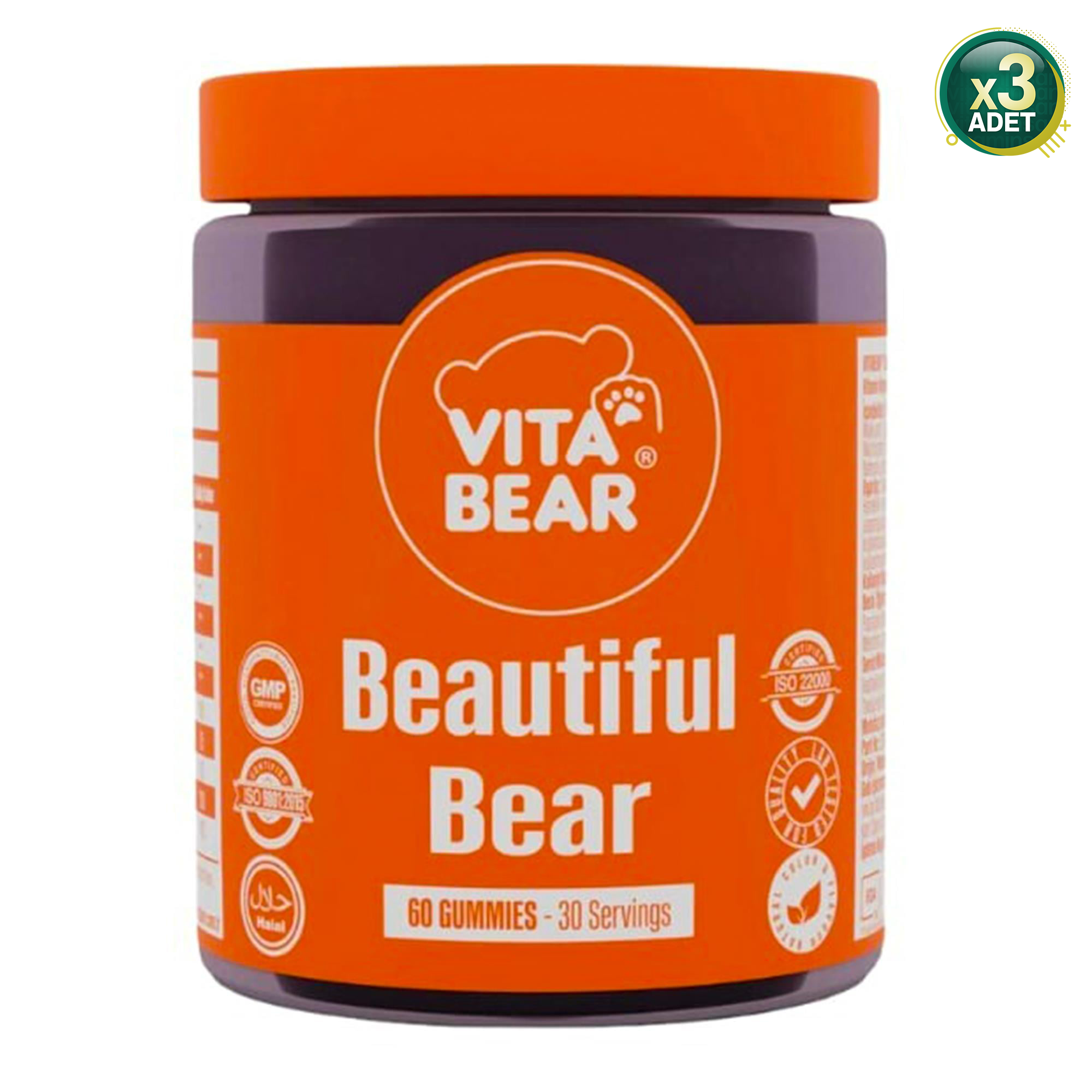 Vita Bear Beautiful Bear 60 Gummies 3'lü