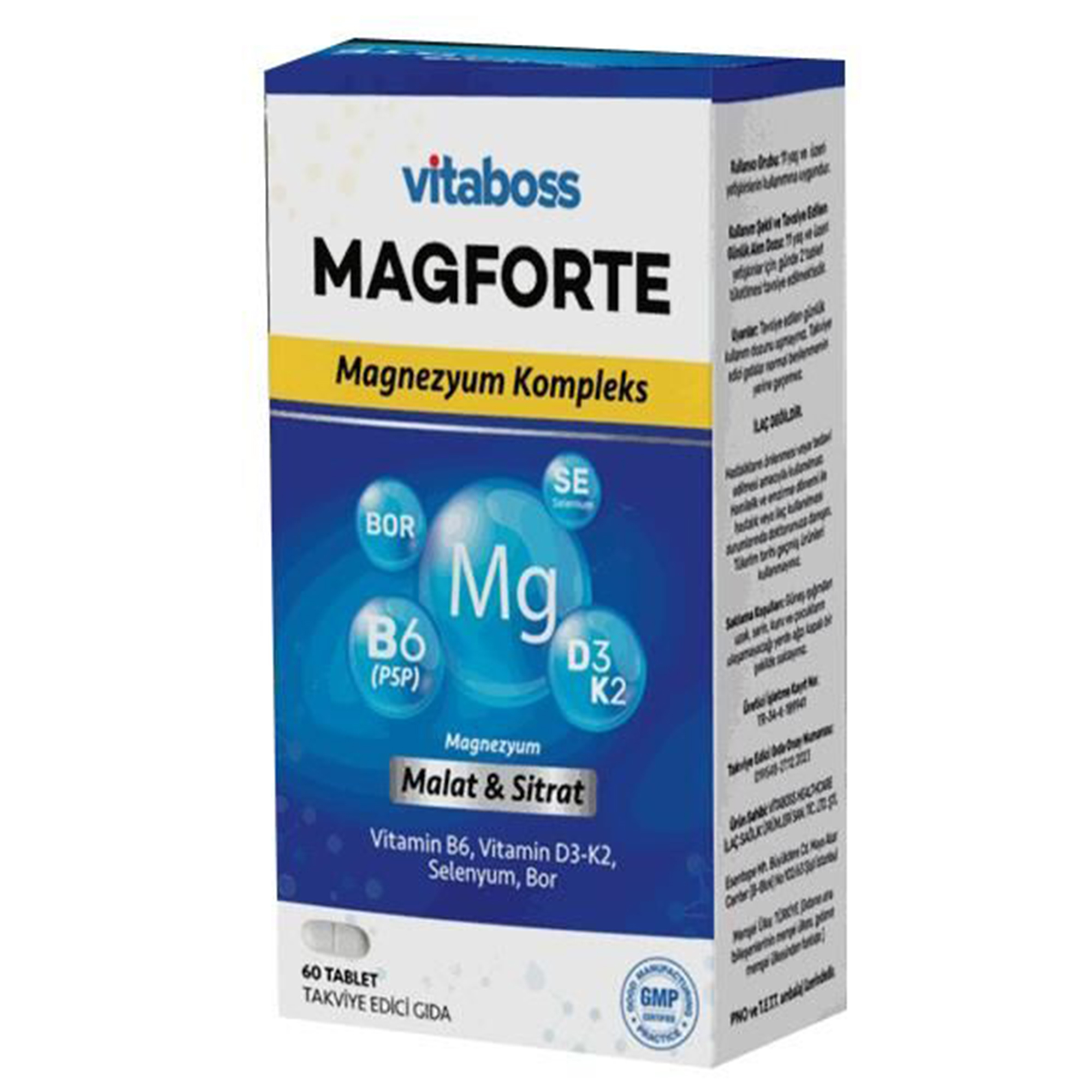 Vitaboss Magforte Magnezyum 60 Tablet