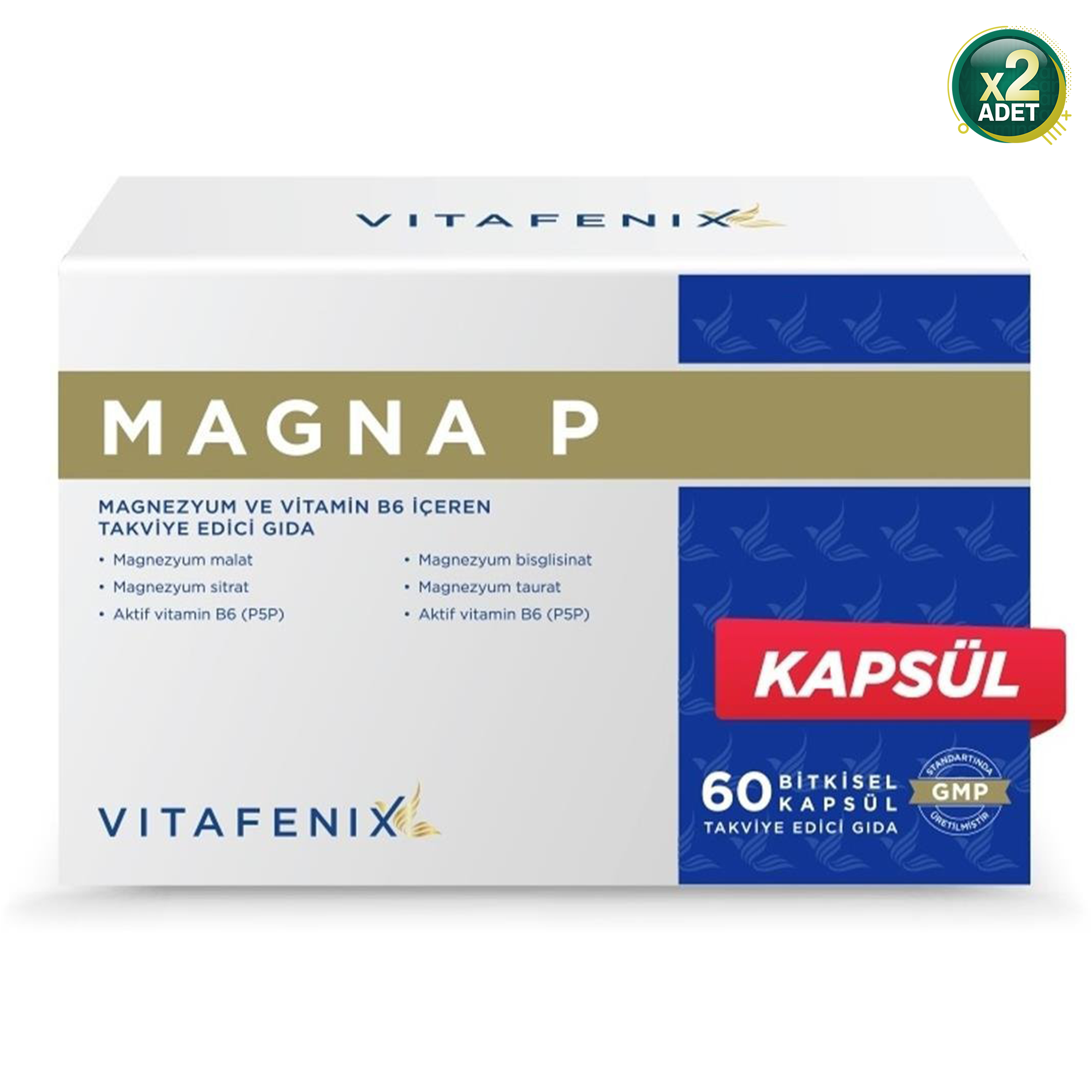Vitafenix Magna-P 60 Kapsül 2 Adet