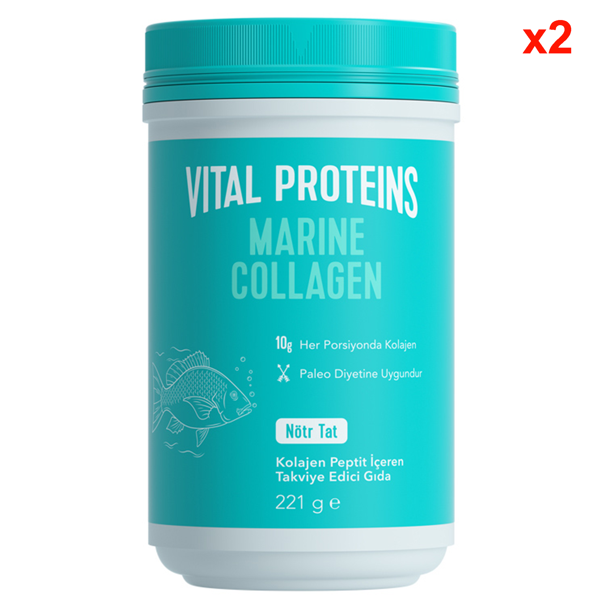 Vital Proteins Marine Collagen 221 Gr Nötr Tat 2 Adet