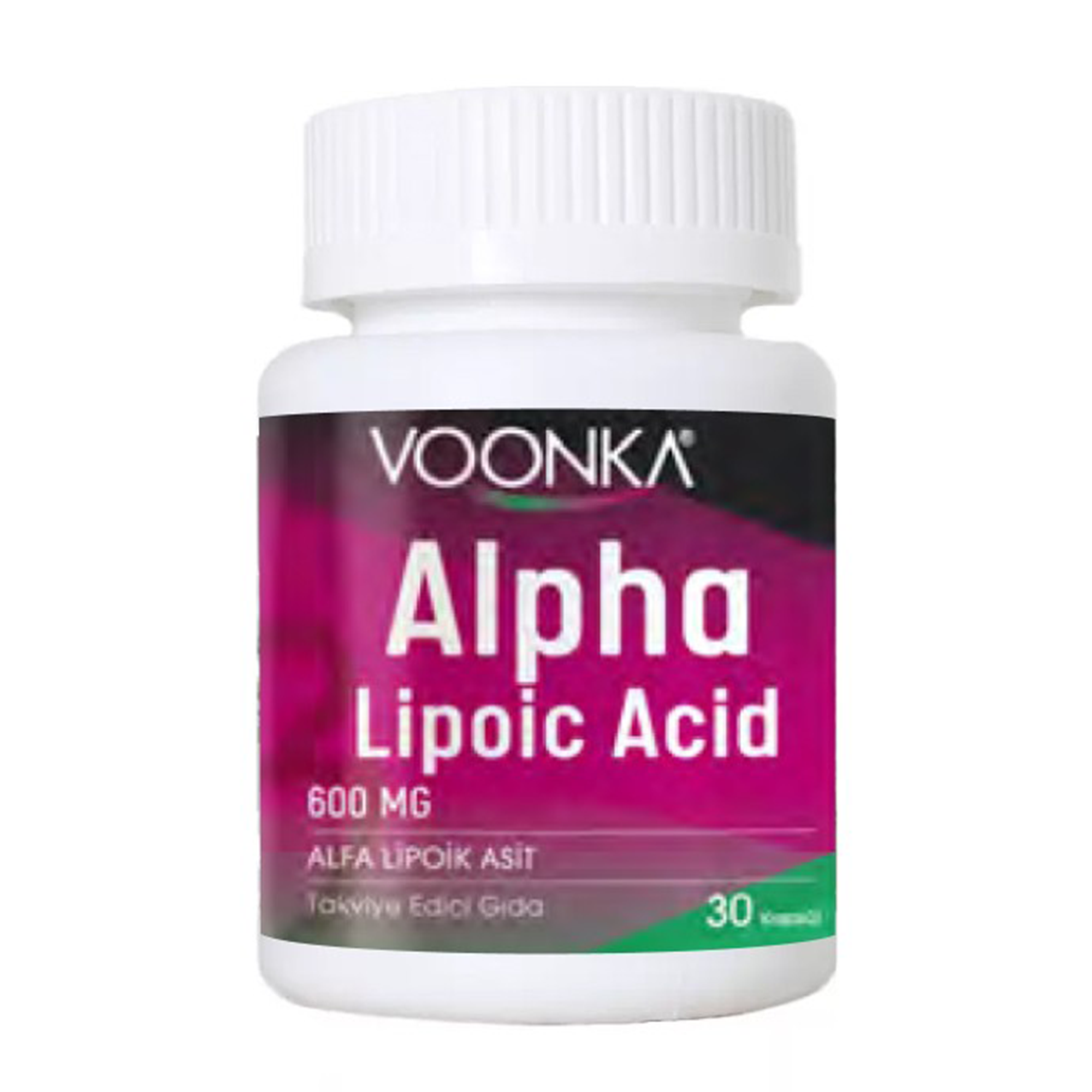 Voonka Alpha Lipoic Acid 600 Mg 30 Kapsül - Yeni Ambalaj