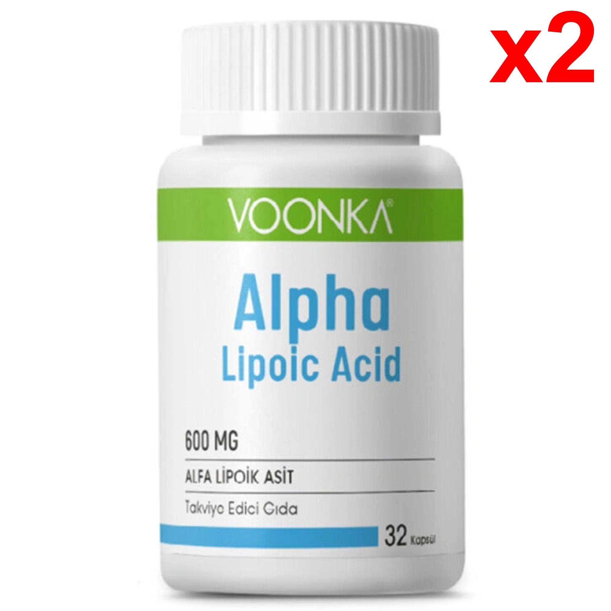 Voonka Alpha Lipoic Acid 600 mg 32 Kapsül 2 Adet