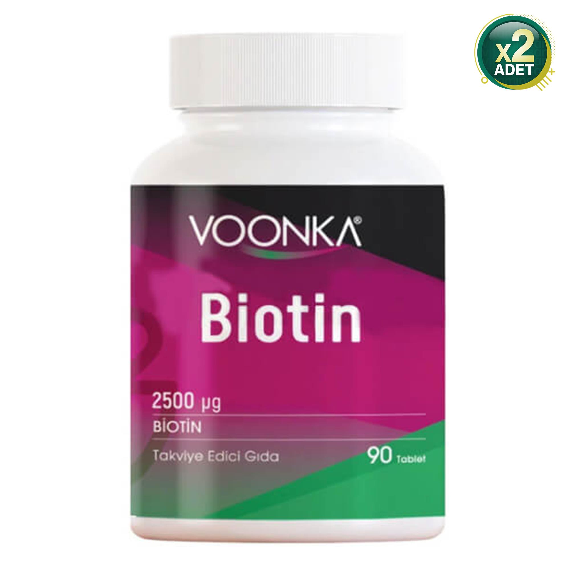 Voonka Biotin 90 Tablet 2 Adet