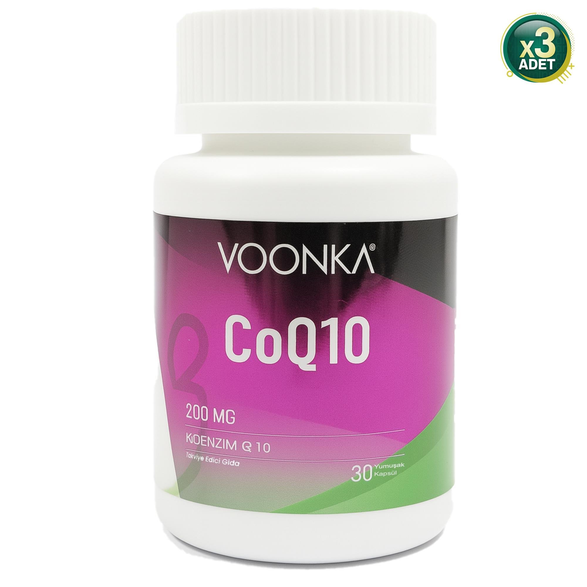 Voonka Co Q10 200 Mg 32 Yumuşak Kapsül 3 Kutu