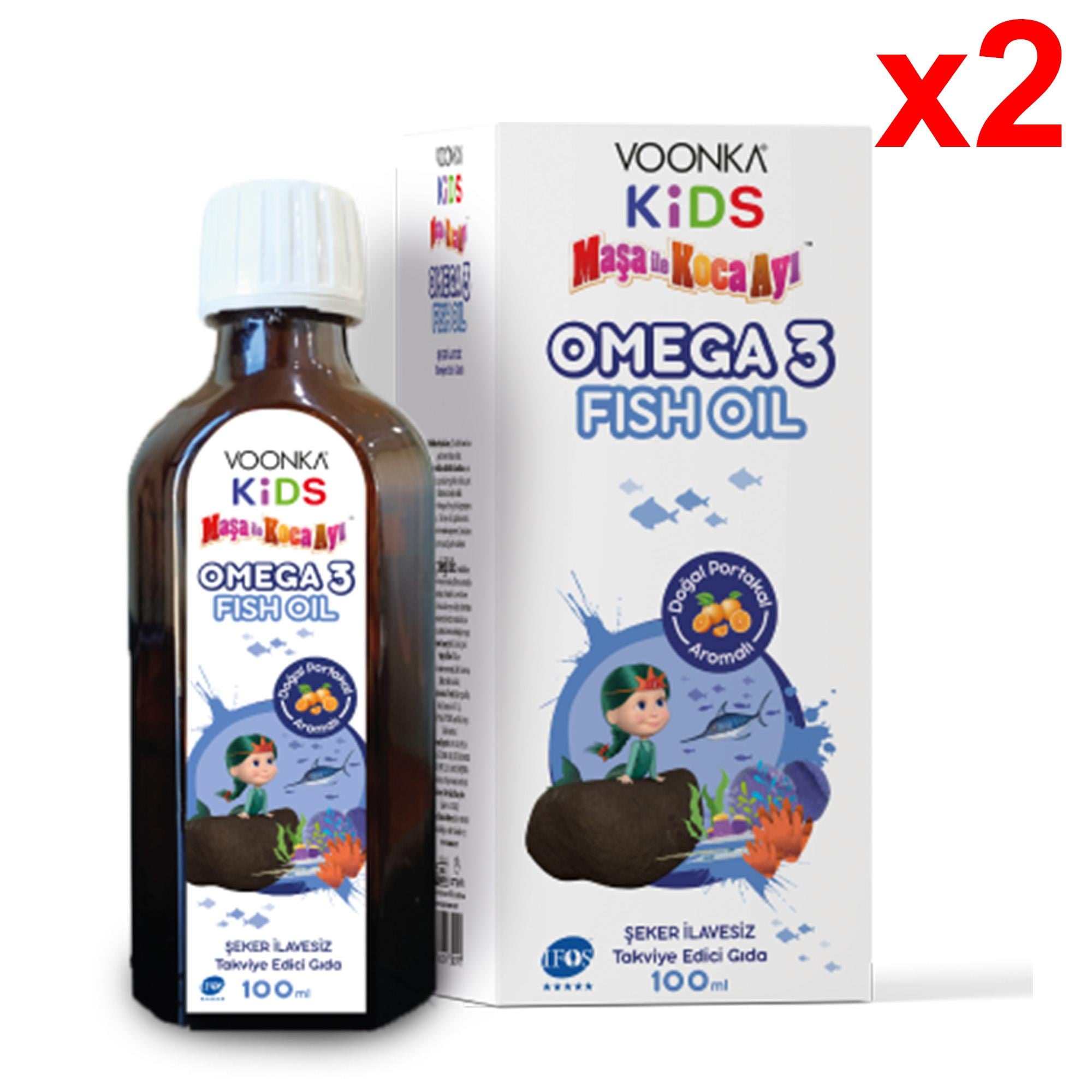 Voonka Kids Omega-3 Fishoil 100 Ml 2 Adet