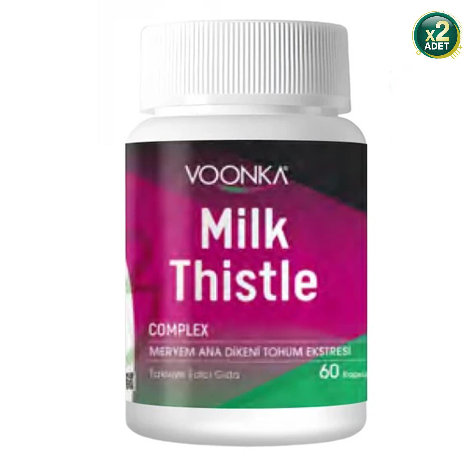 Voonka Milk Thistle 60 Kapsül 2 Adet