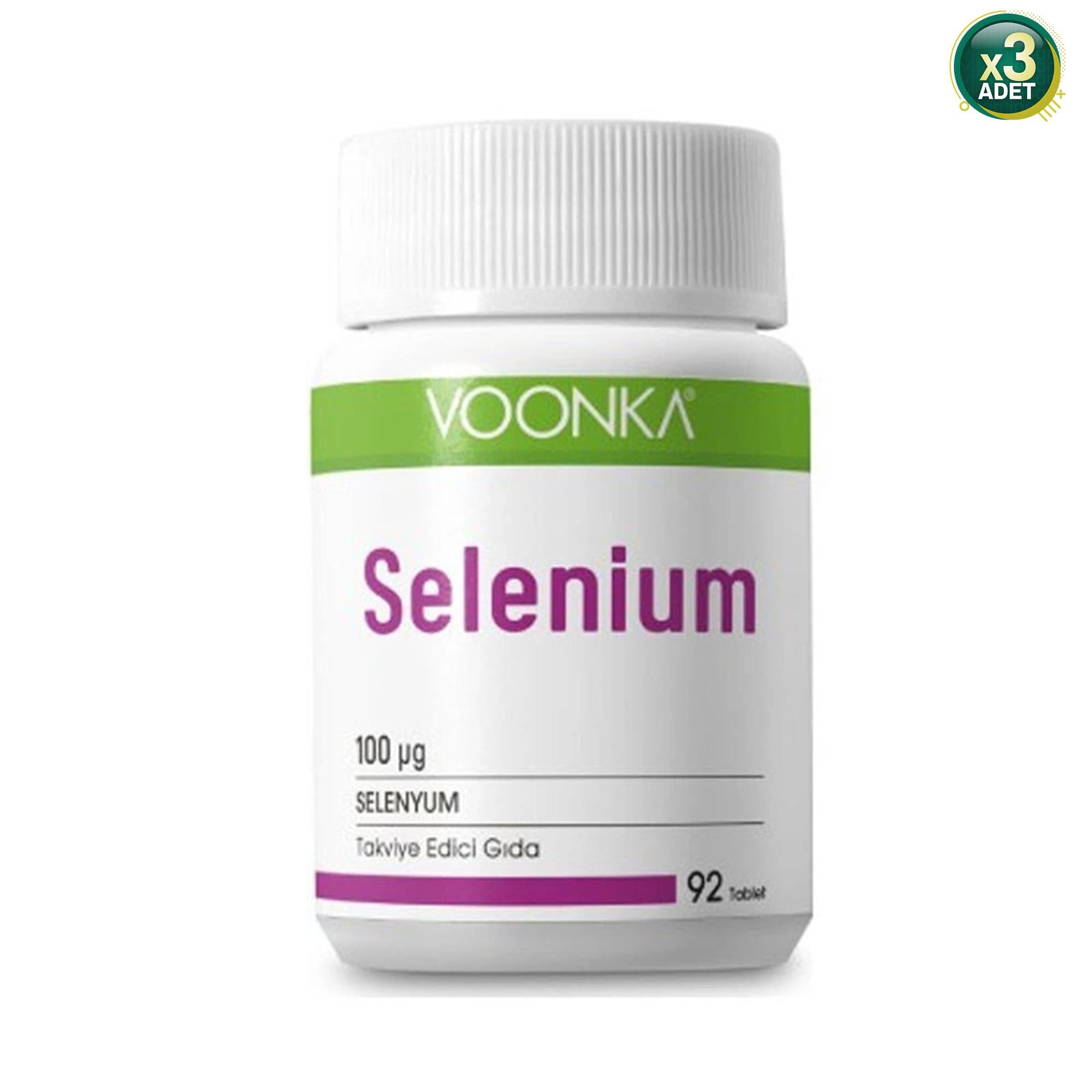 Voonka Selenium 92 Tablet 3'lü