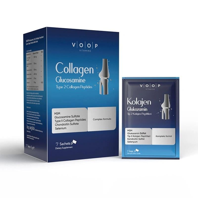 VOOP Kompleks Formülü Tip 2 Collagen Glukozamin - 7 Toz Saşe