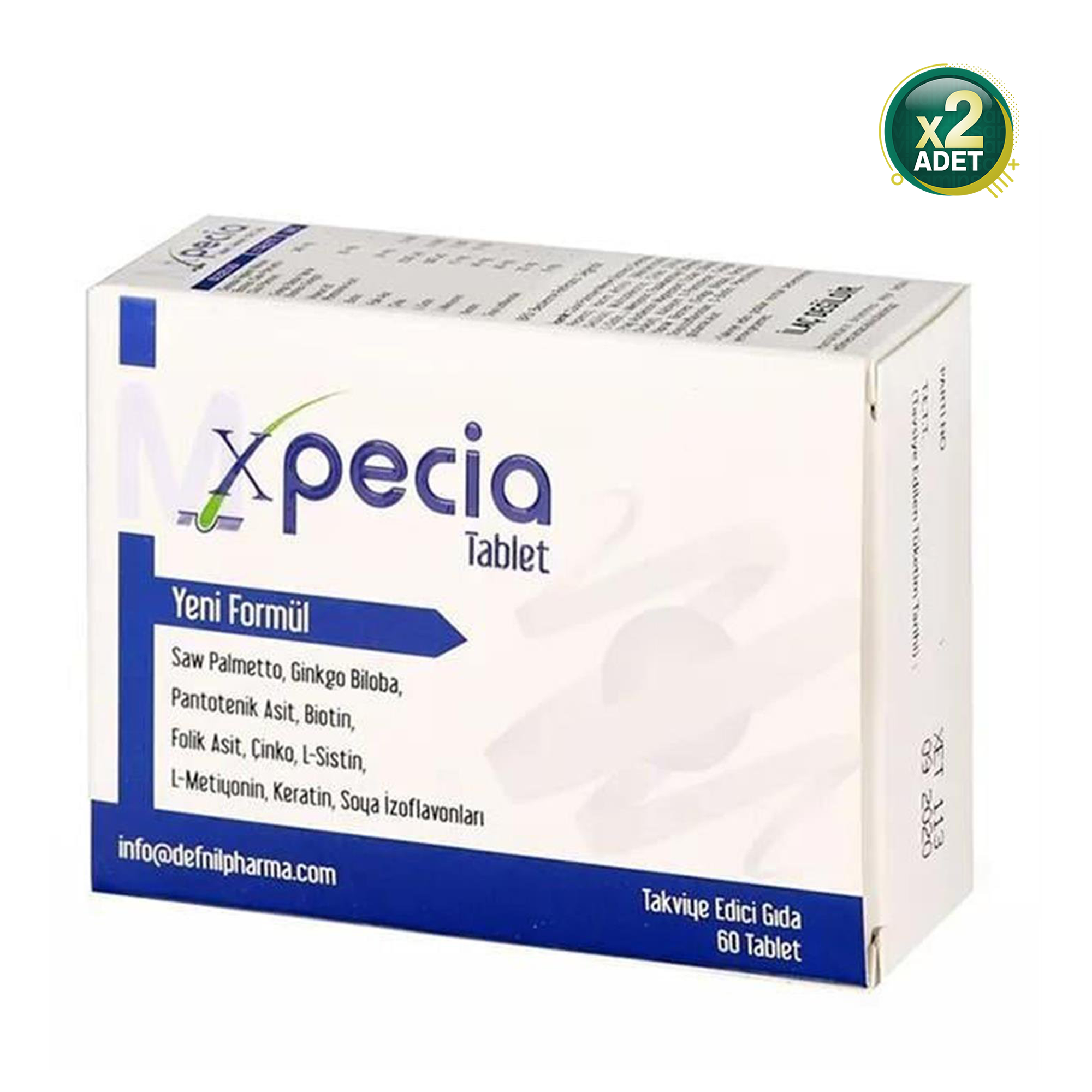 Xpecia Erkek 750 mg 60 Tablet 2 Adet